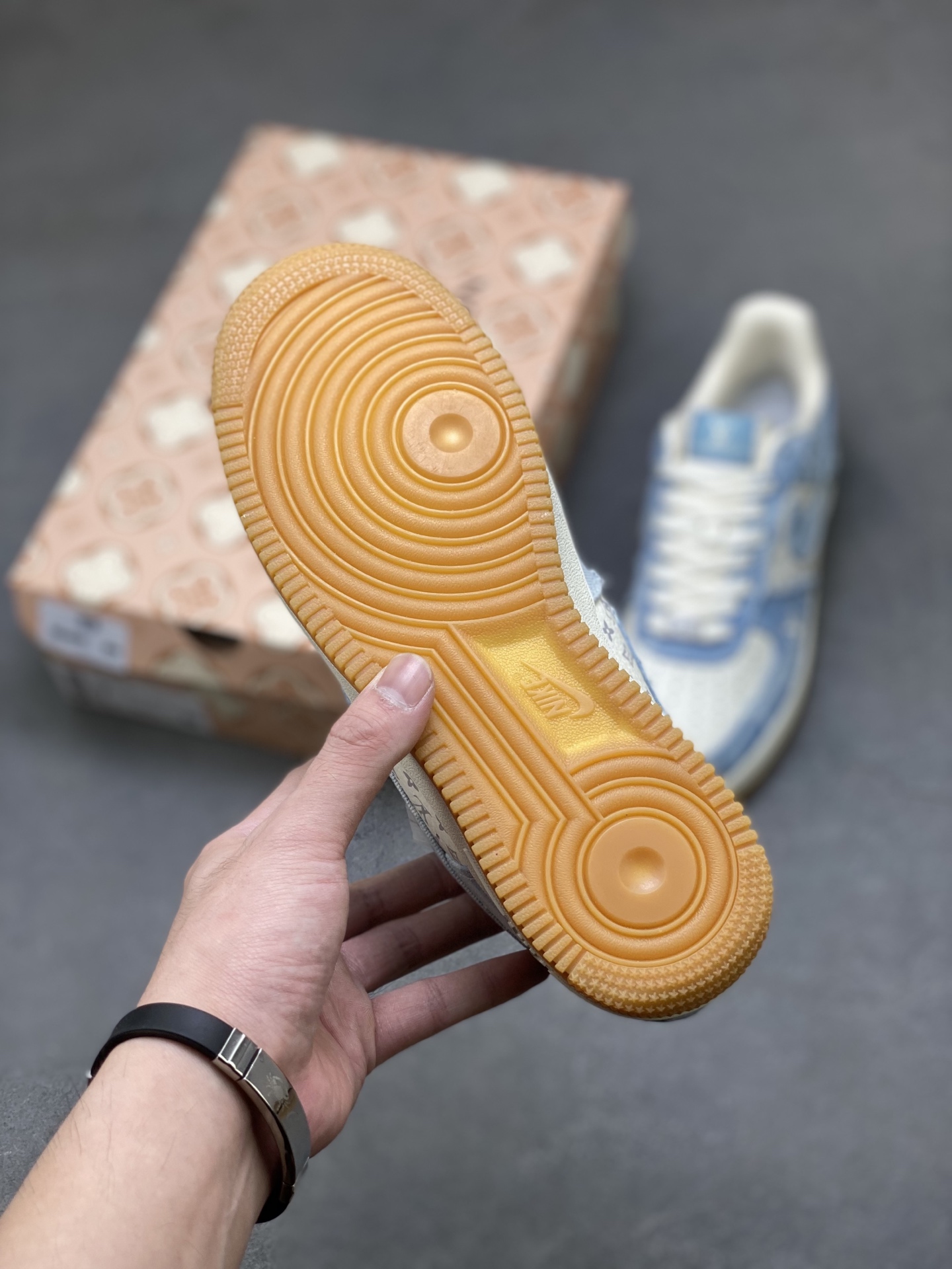 Nike Air Force 1 '07 Low Blue Denim with LV Monogram and Levi's Detailing 7 i1758989195226 7424 0 5