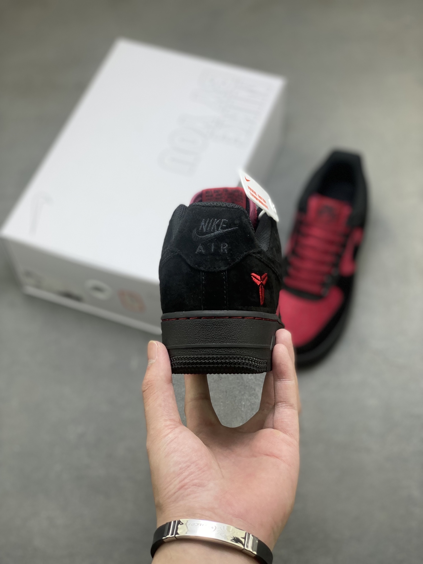 Nike Air Force 1 '07 Low Black/Red Suede Sneakers Limited Edition 5 i1759075364795 2679 0 3
