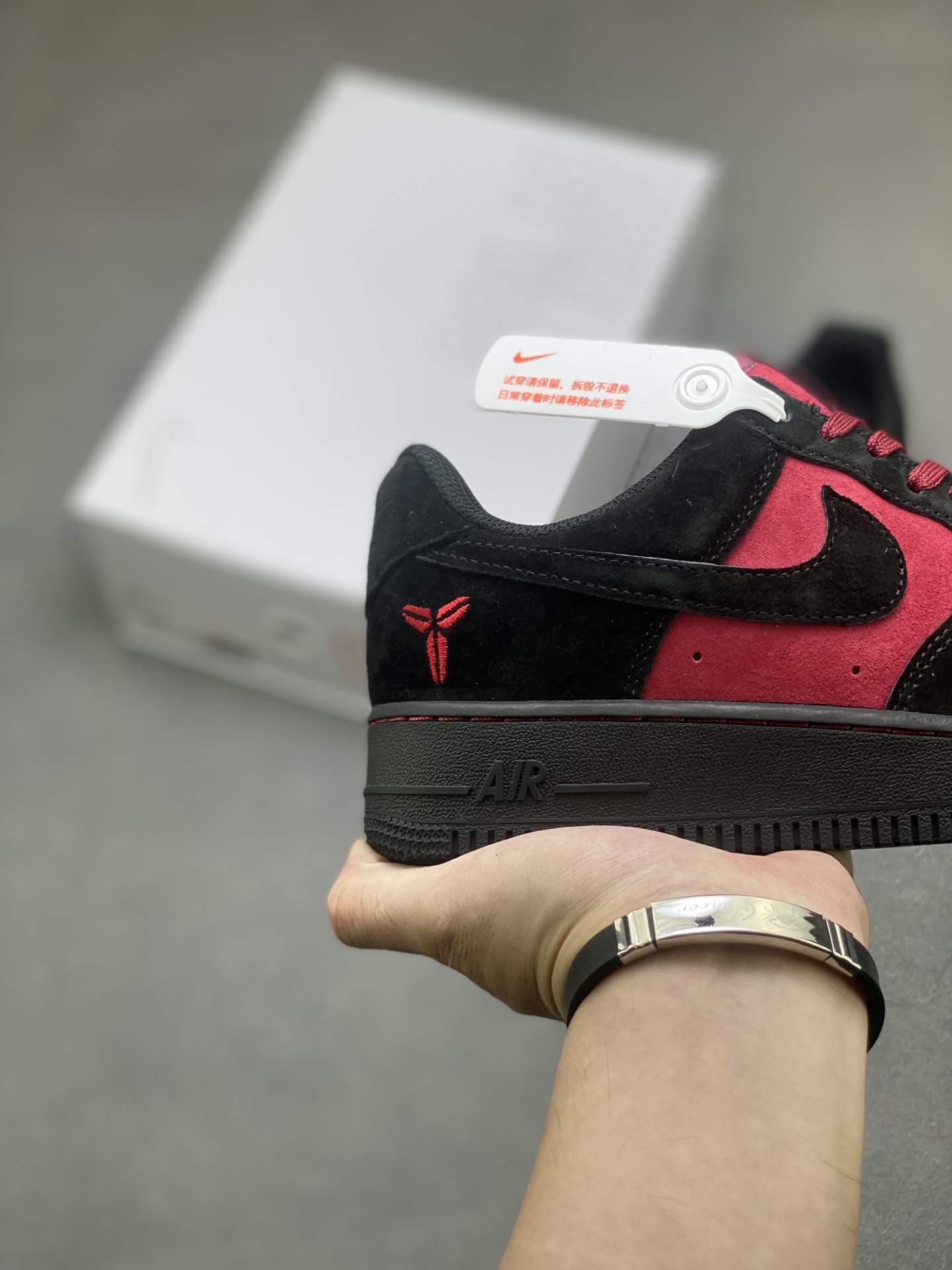 Nike Air Force 1 '07 Low Black/Red Suede Sneakers Limited Edition 6 i1759075367128 4783 0 4