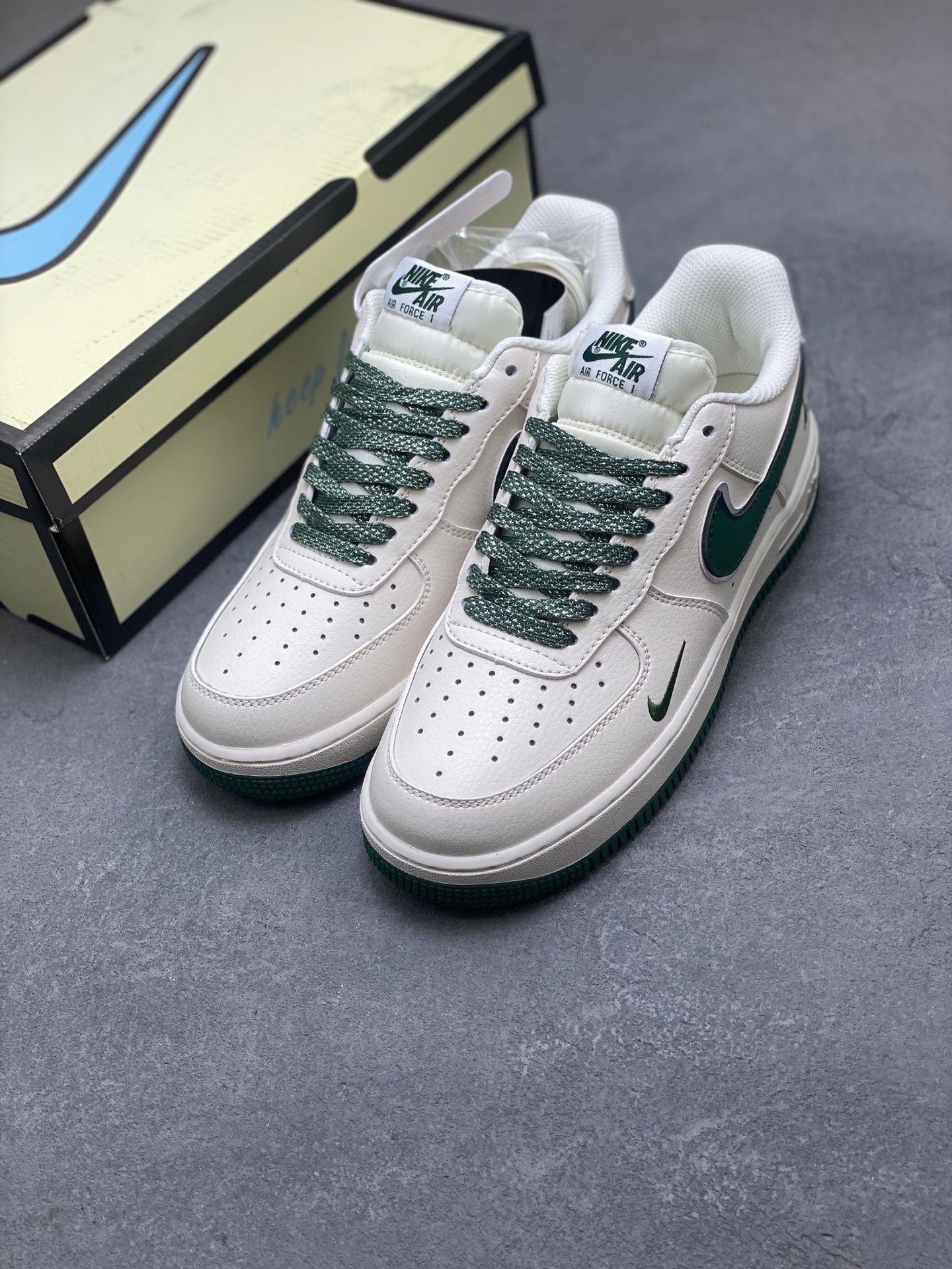 Nike Air Force 1 Low Fresh White and Green Casual Shoes Sneakers 9 i1759075468787 6073 0 7