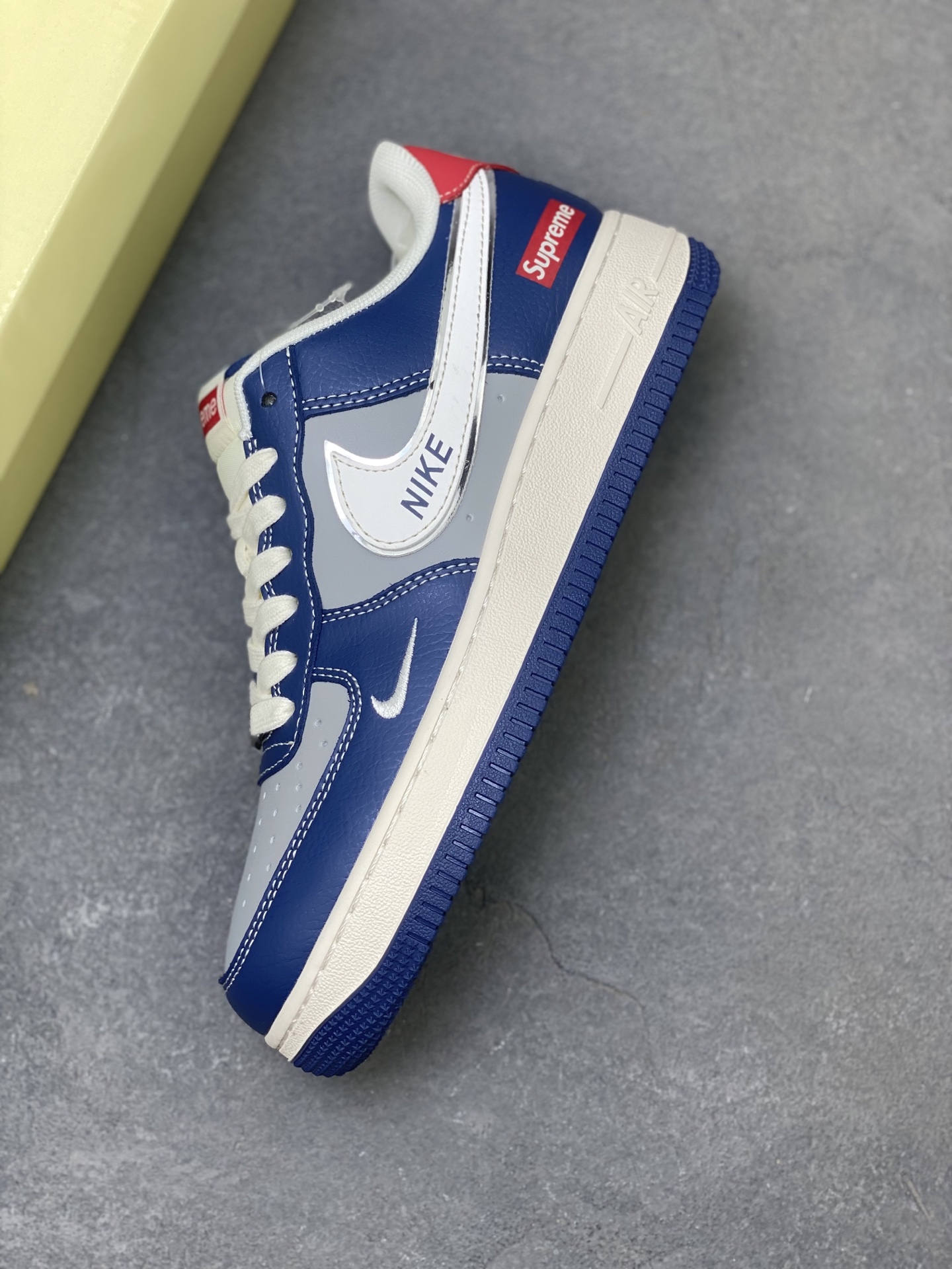 Nike Air Force 1 '07 Low Blue Grey Supreme Edition Sneakers 8 i1759161740599 7116 0 6