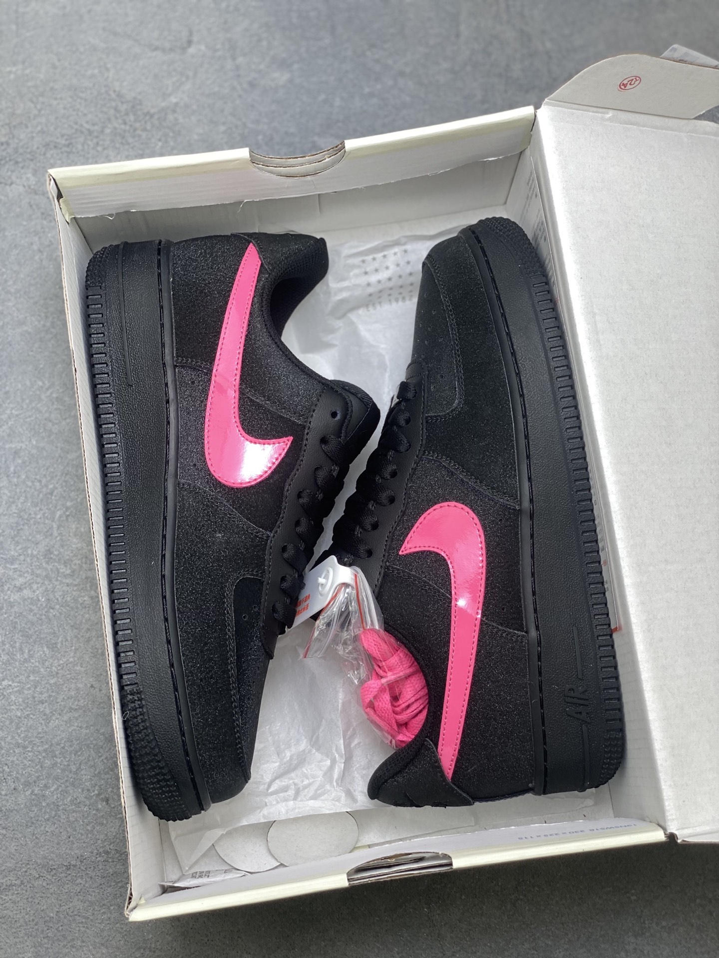 Nike Air Force 1 Black/Pink Accent Sneakers - Style CW2288-015 10 i1759162144222 4297 0 8