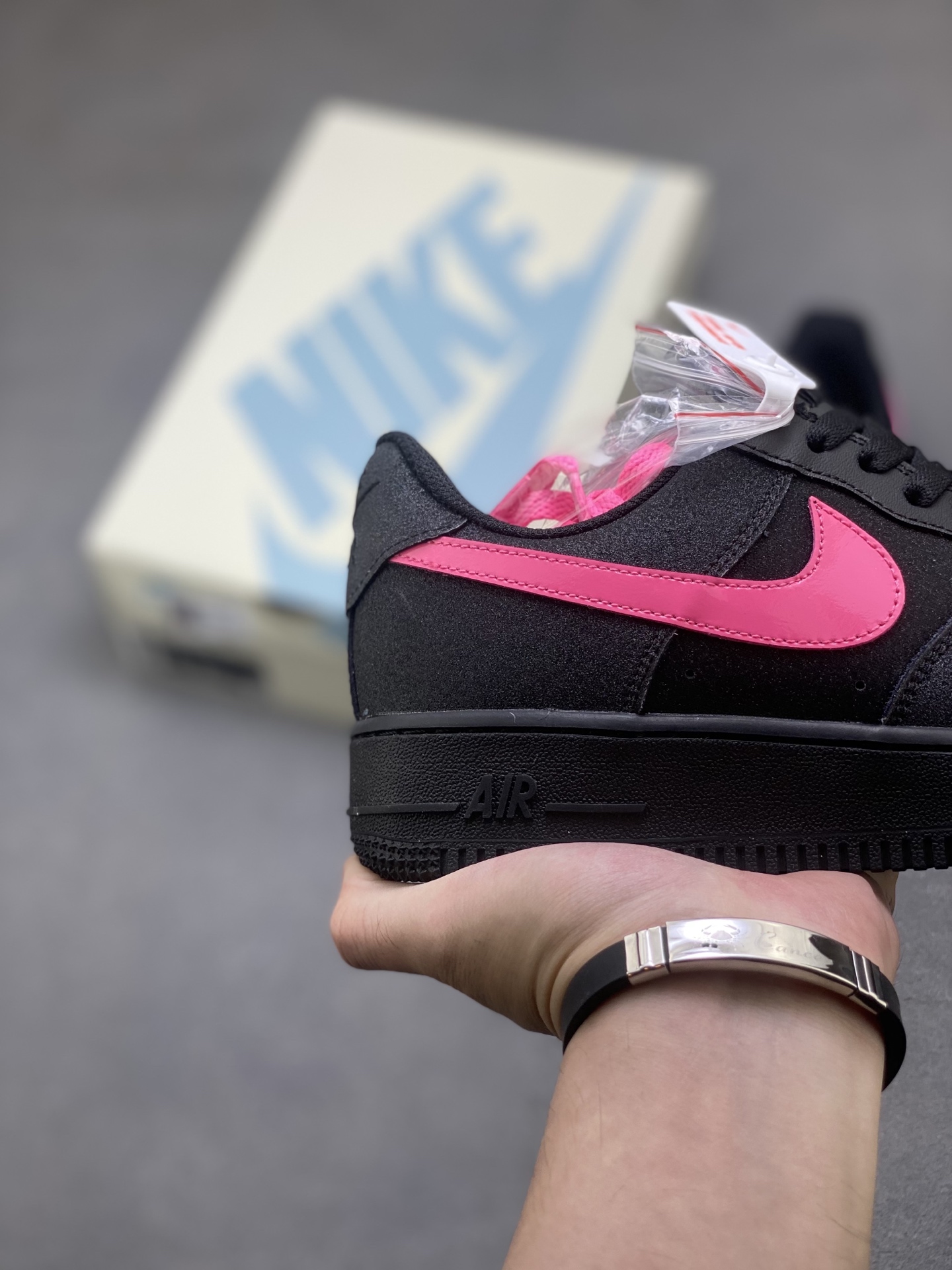 Nike Air Force 1 Black/Pink Accent Sneakers - Style CW2288-015 6 i1759162156813 7661 0 4