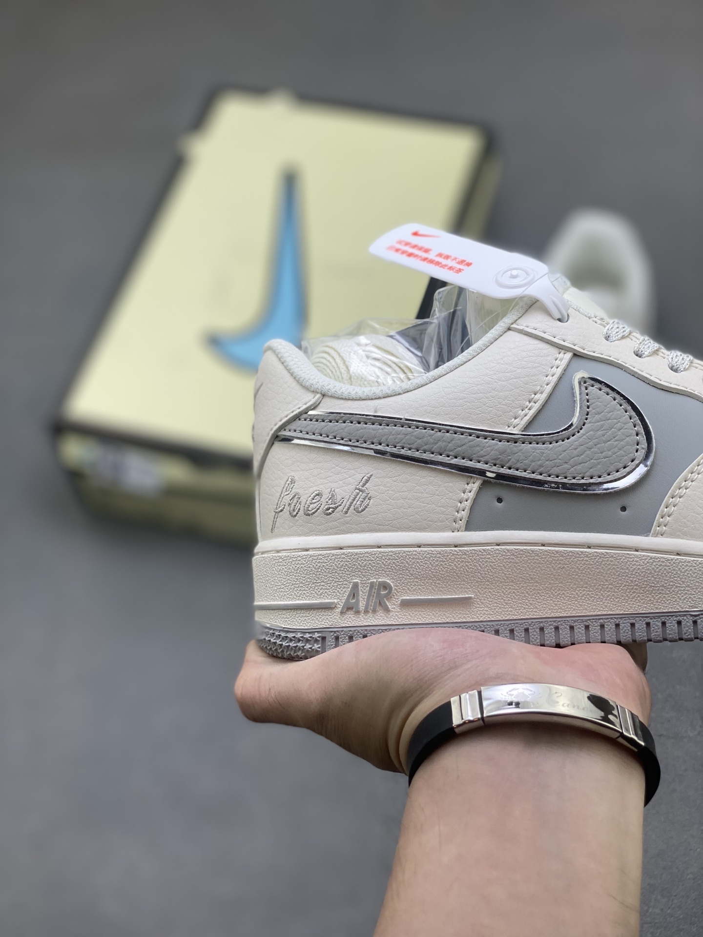 Nike Air Force 1 Low Grey and White Casual Shoes - Style & Comfort 6 i1759162210243 596 0 4