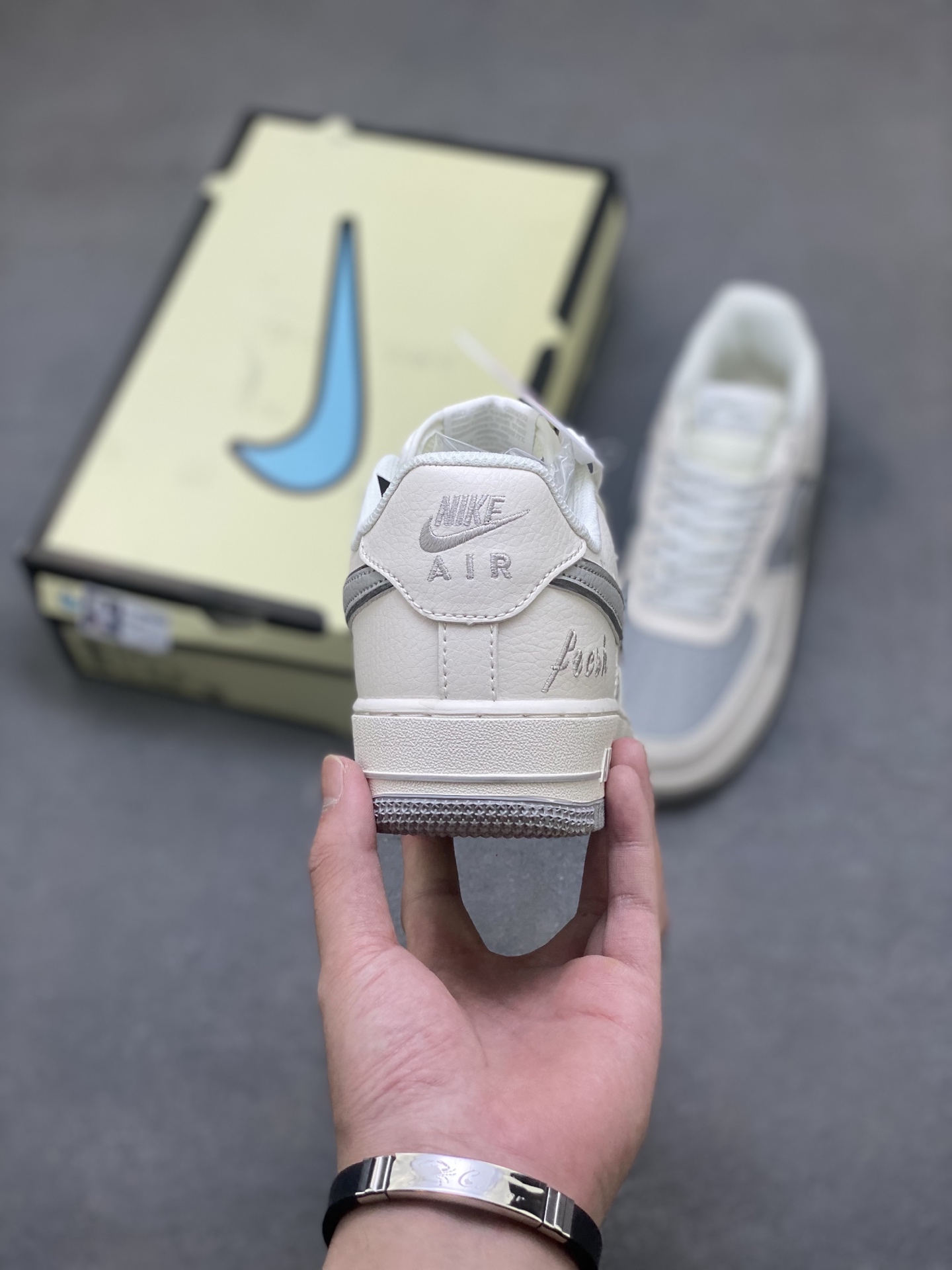 Nike Air Force 1 Low Grey and White Casual Shoes - Style & Comfort 5 i1759162228605 7215 0 3