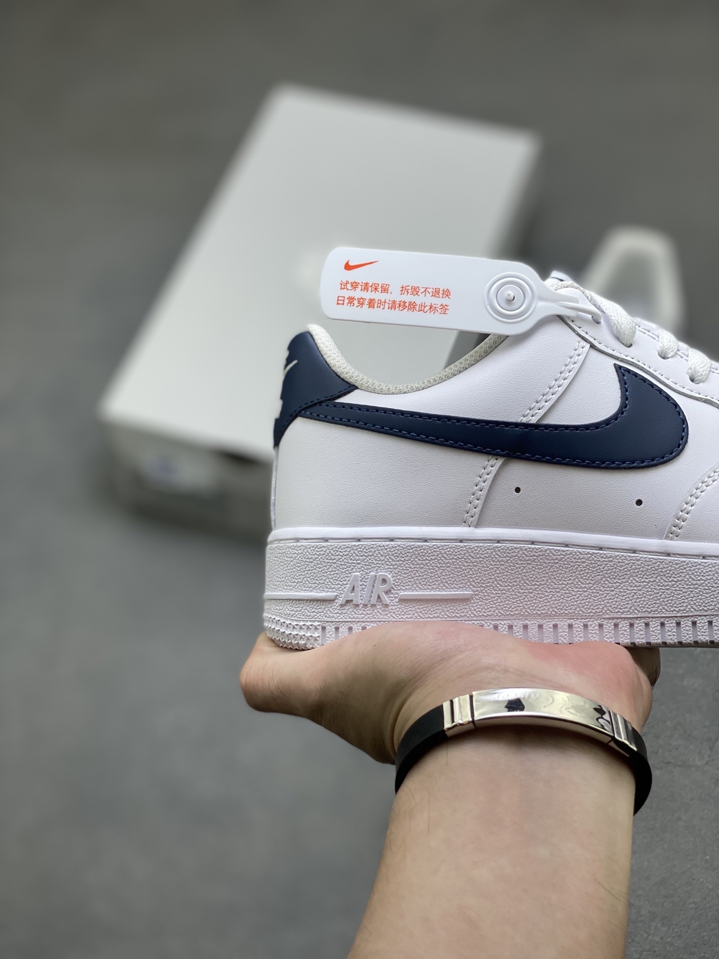 Nike Air Force 1 '07 Low White Midnight Navy Men's Sneakers FJ4146-119 5 i1759857978621 8036 0 4