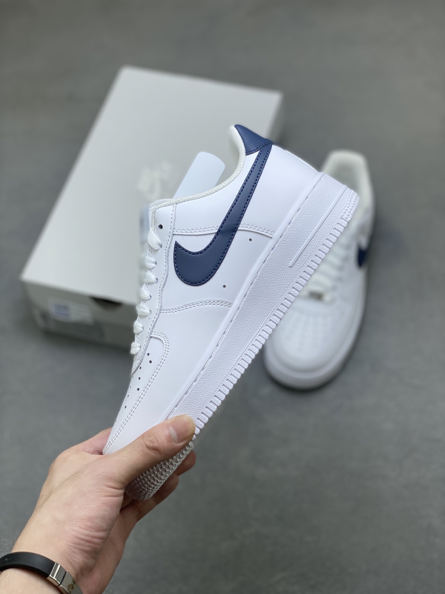 Nike Air Force 1 '07 Low White Midnight Navy Men's Sneakers FJ4146-119 3 i1759857982684 5430 0 2