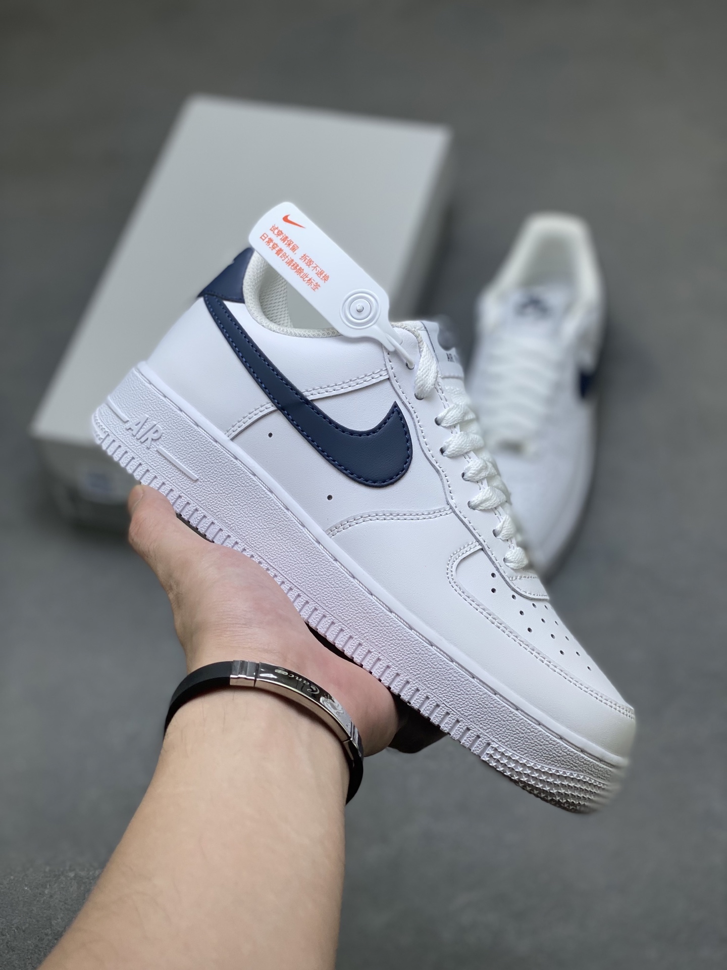 Nike Air Force 1 '07 Low White Midnight Navy Men's Sneakers FJ4146-119 1 i1759857982684 8241 0 0