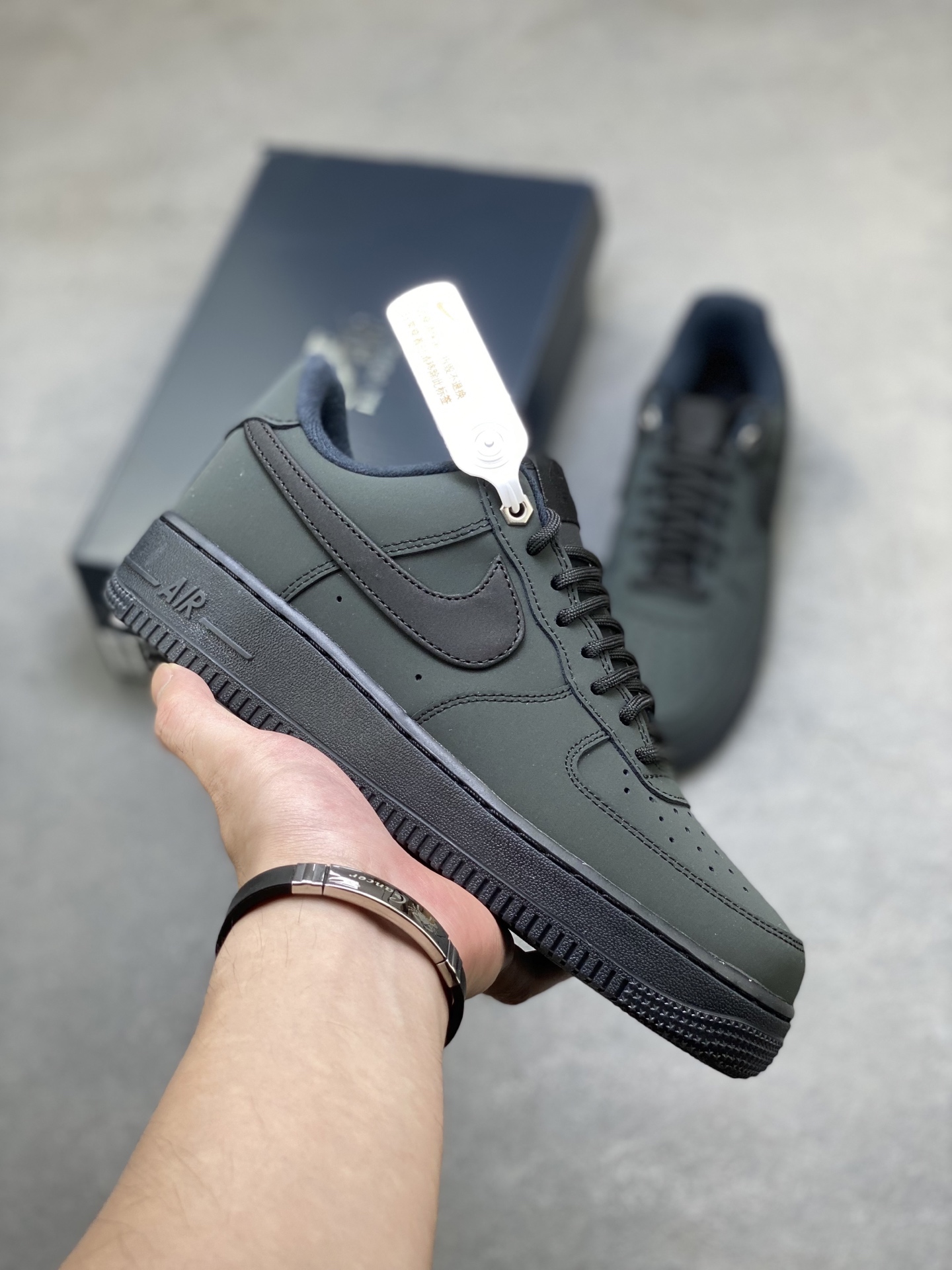 Nike Air Force 1 '07 Low Sneakers - Olive Green, Full-Length Air Cushion 1 i1759858119476 4894 0 0
