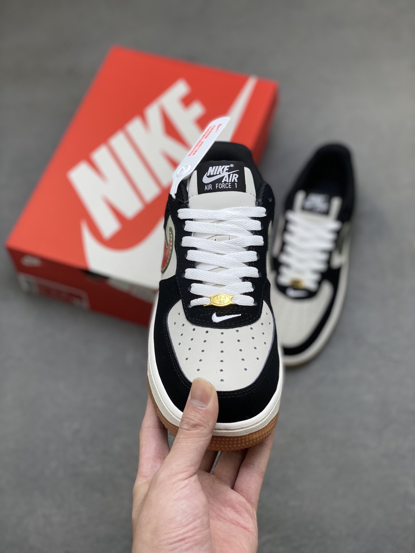 Nike Air Force 1 '07 Low Black/Light Bone - Premium Comfort & Style 2 i1759858524895 2591 0 1