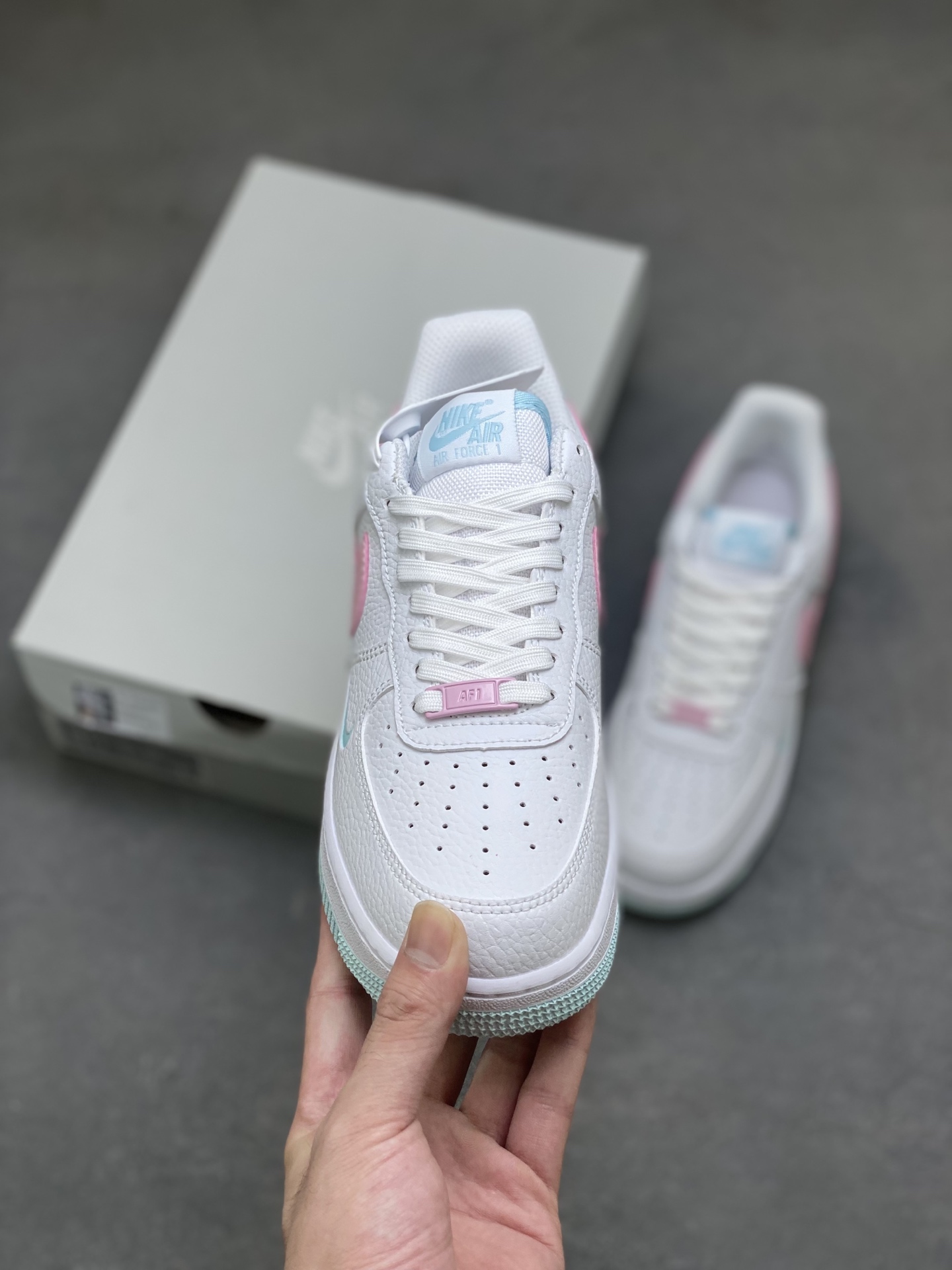 Nike Air Force 1 Low White Pink Blue Casual Shoes IH0640-161 3 i1759858973432 4856 0 1