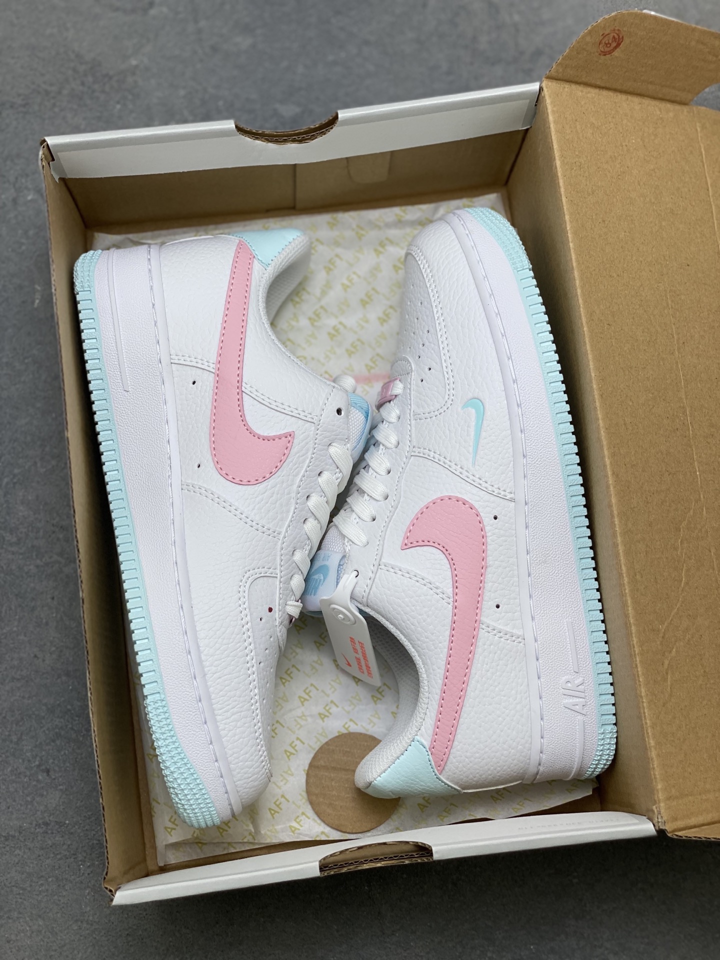 Nike Air Force 1 Low White Pink Blue Casual Shoes IH0640-161 10 i1759858978734 274 0 8
