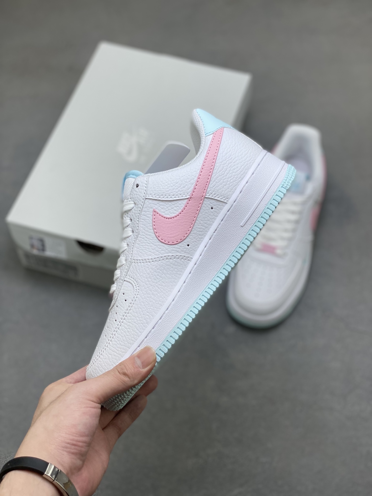 Nike Air Force 1 Low White Pink Blue Casual Shoes IH0640-161 4 i1759858981322 6169 0 2