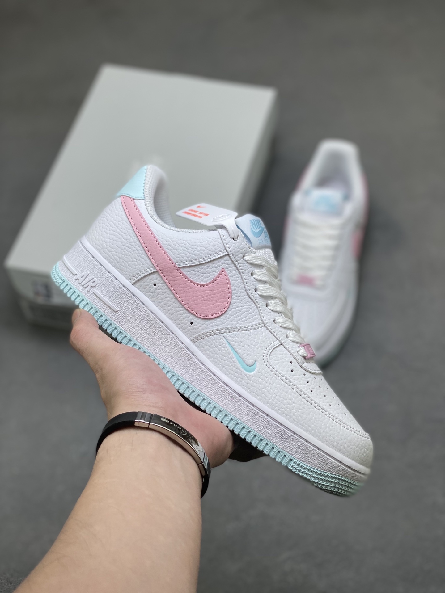 Nike Air Force 1 Low White Pink Blue Casual Shoes IH0640-161 2 i1759858981686 1150 0 0