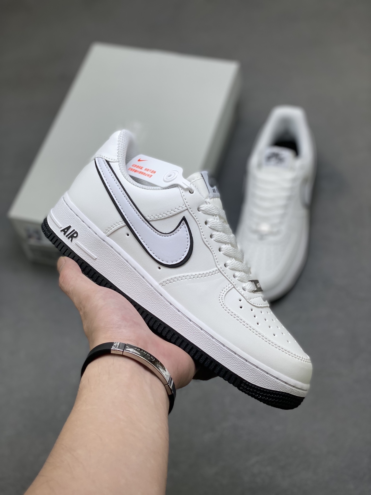 Nike Air Force 1 Low White/Black DV0788 Comfort Sneakers Men's Size 2 i1759859062315 6326 0 0