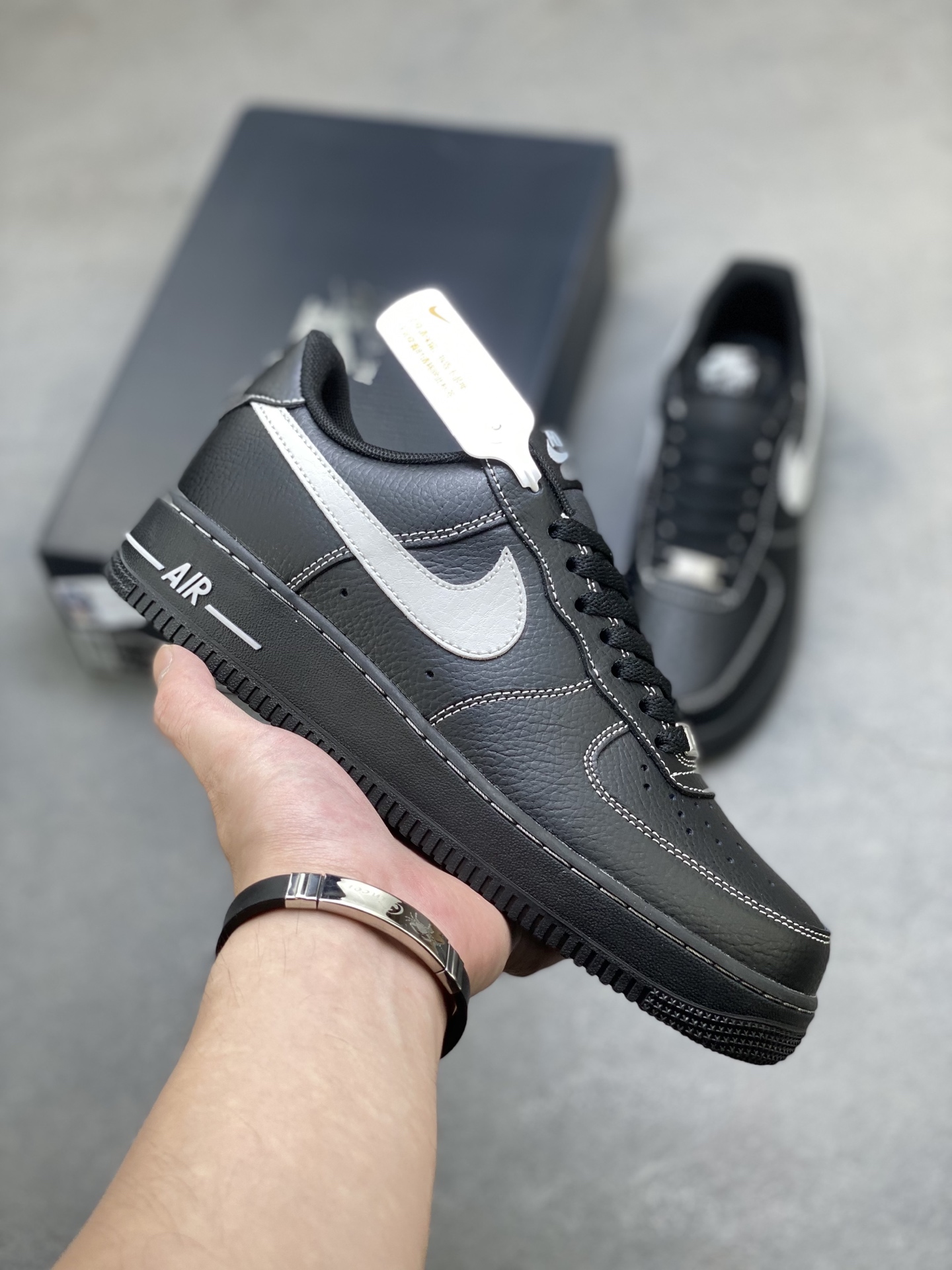 Nike Air Force 1 '07 Low Black/Silver, Limited Edition, HQ2037-006