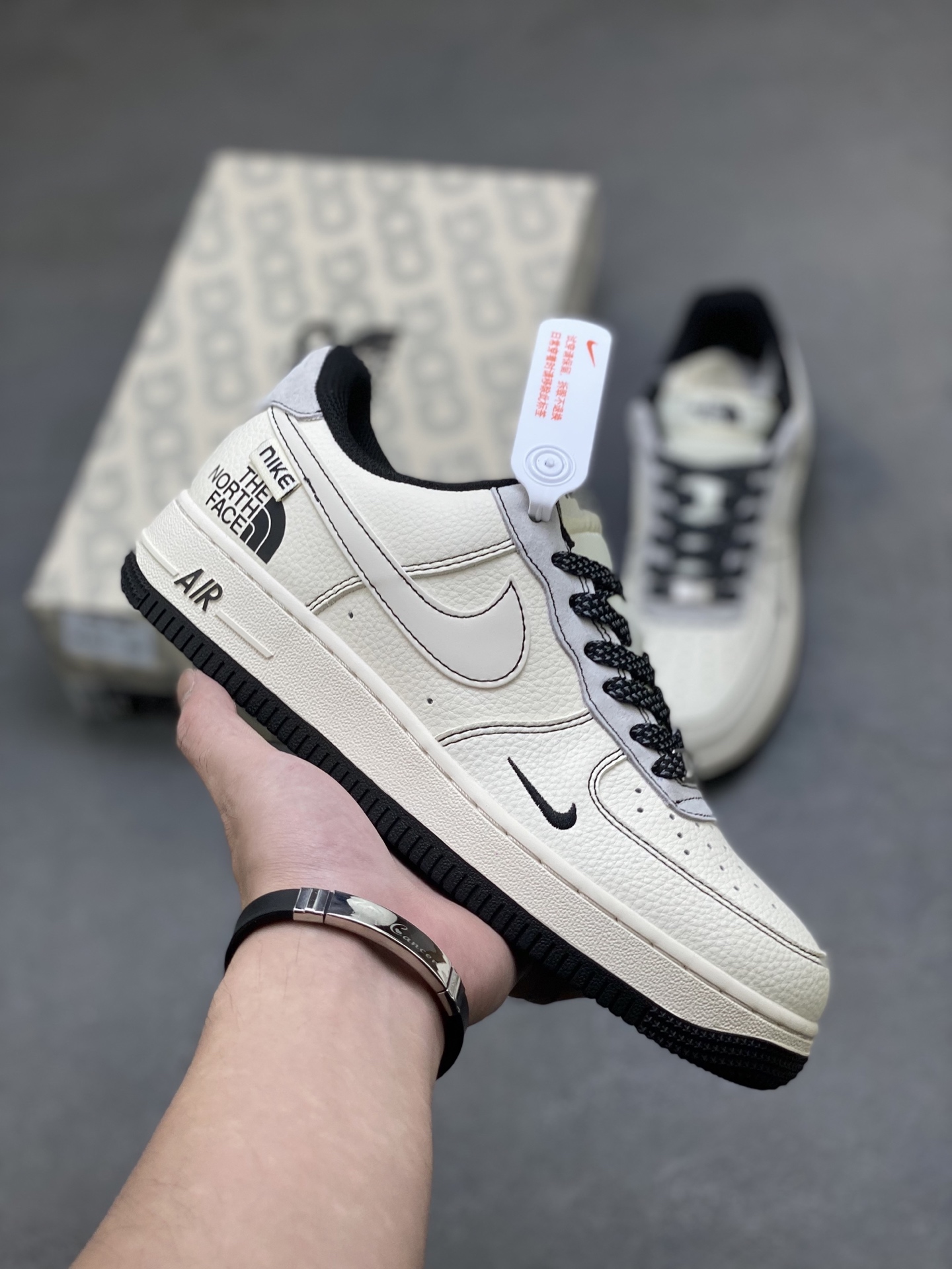 Nike Air Force 1 '07 Low White Black Sneakers JS8028-015 Limited Edition