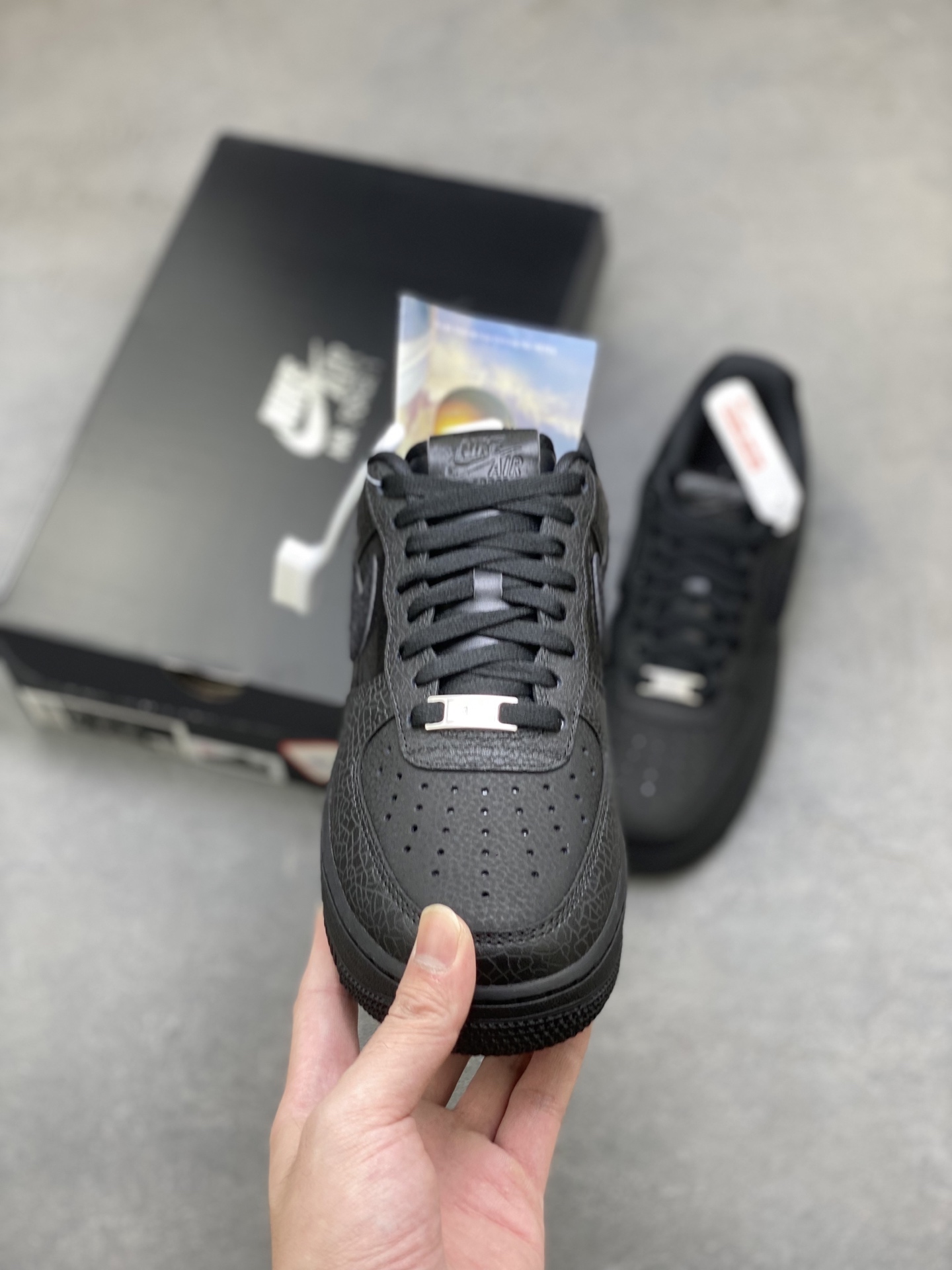 Nike Air Force 1 '07 Low Black Leather Sneakers - Limited Edition 3 i1760027374797 2211 0 1