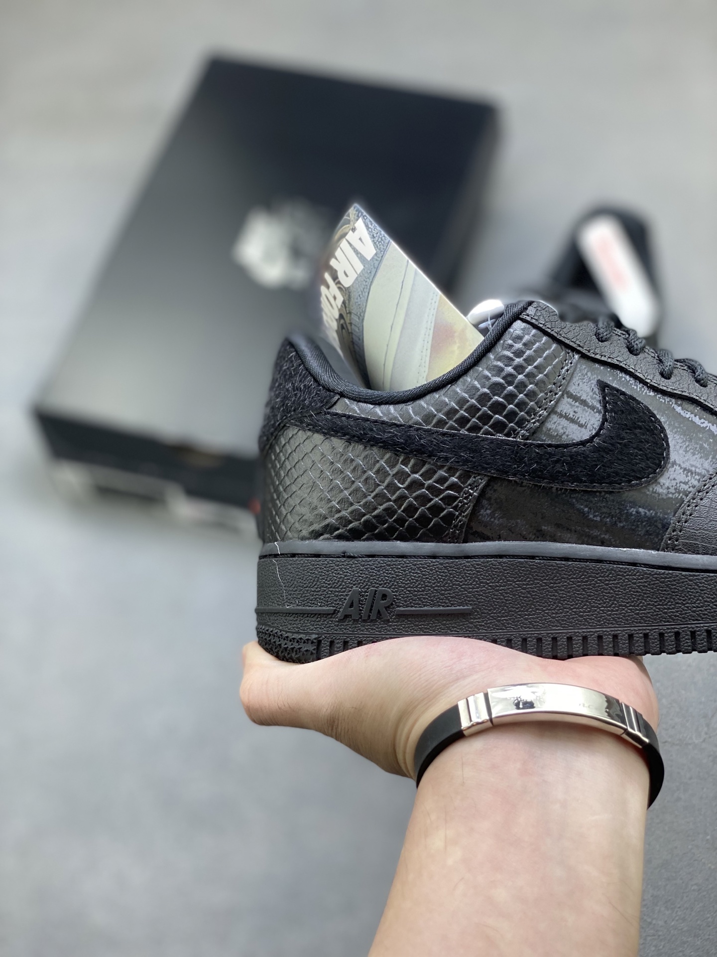 Nike Air Force 1 '07 Low Black Leather Sneakers - Limited Edition 6 i1760027377159 1426 0 4