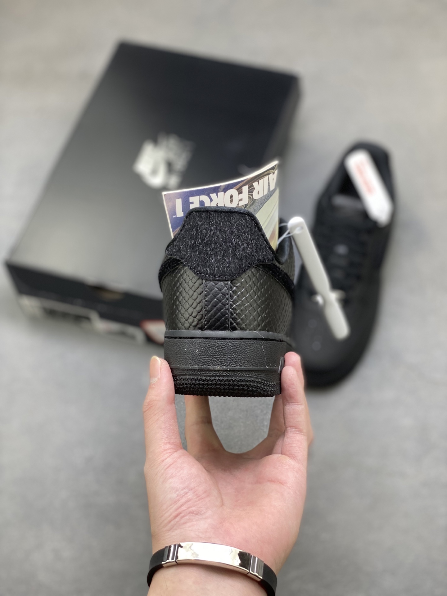 Nike Air Force 1 '07 Low Black Leather Sneakers - Limited Edition 5 i1760027377246 6131 0 3