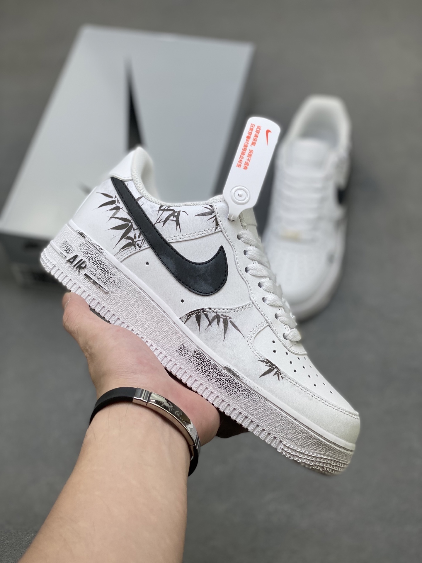 Nike Air Force 1 '07 Low White/Black Custom Sneakers Limited Edition 2 i1760198851910 8446 0 0