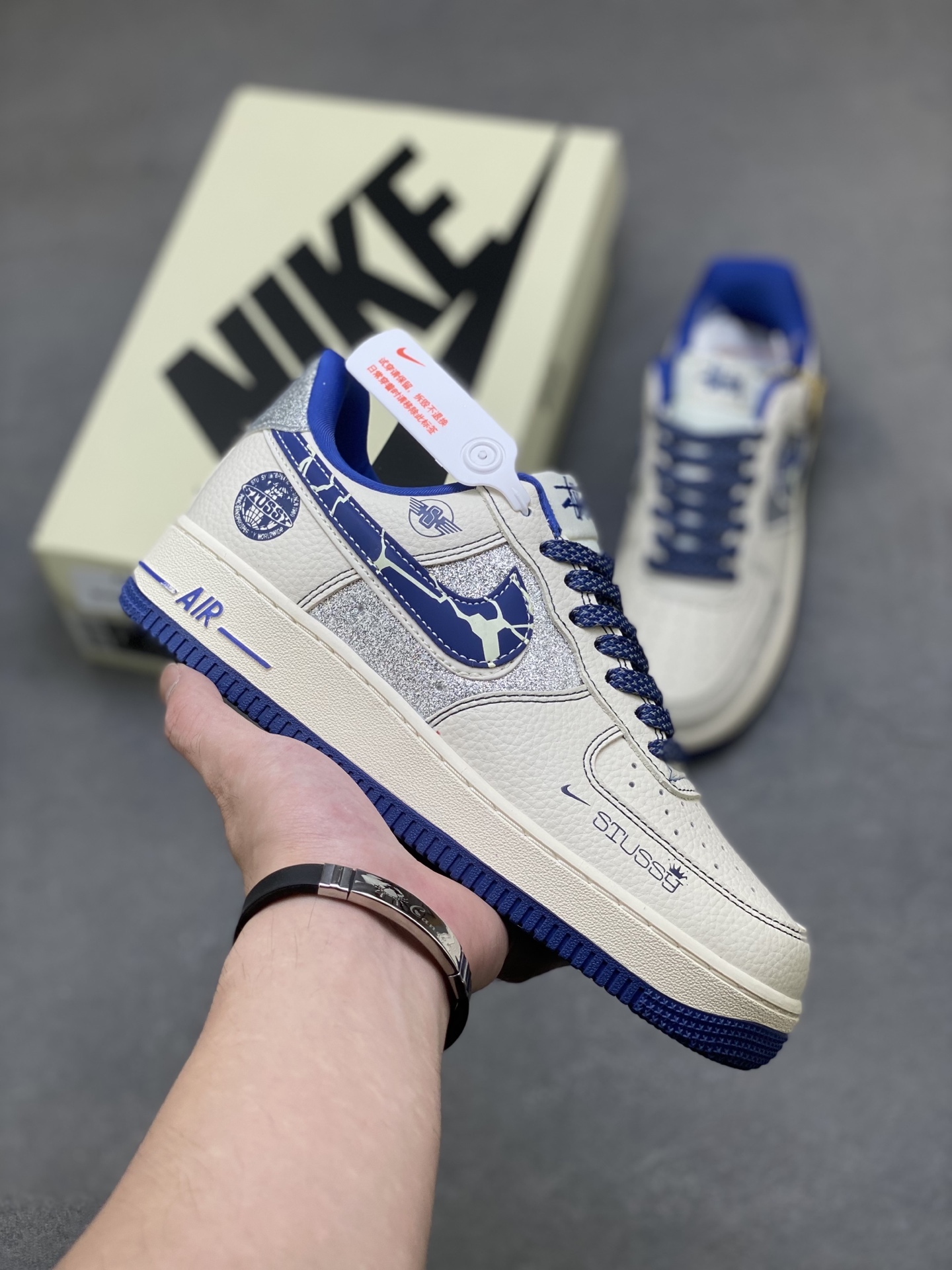 Nike Air Force 1 '07 Low White/Blue Men's Sneakers DD1982-306 Limited Edition 2 i1760199303026 9675 0 0