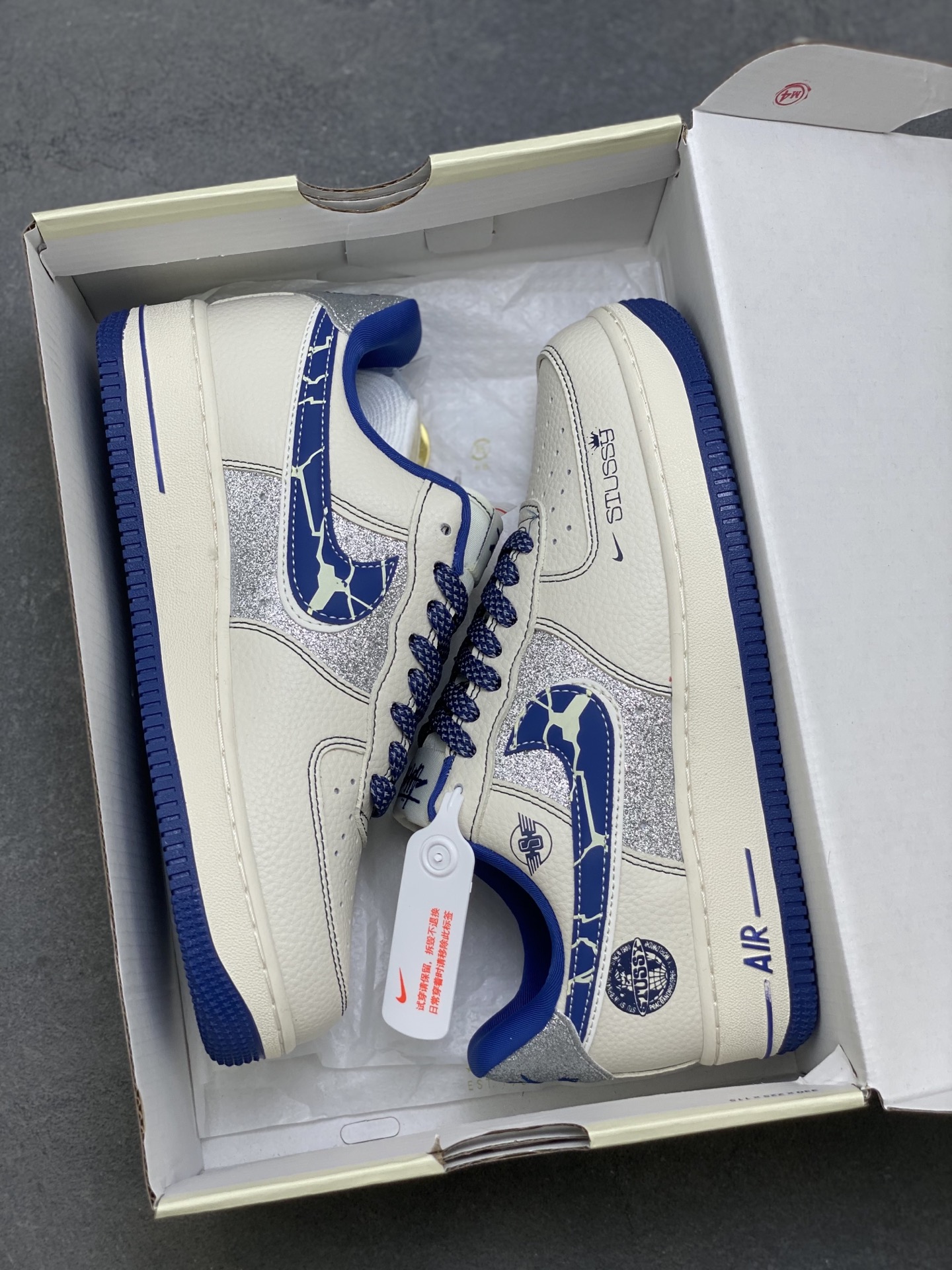 Nike Air Force 1 '07 Low White/Blue Men's Sneakers DD1982-306 Limited Edition 10 i1760199304784 4508 0 8