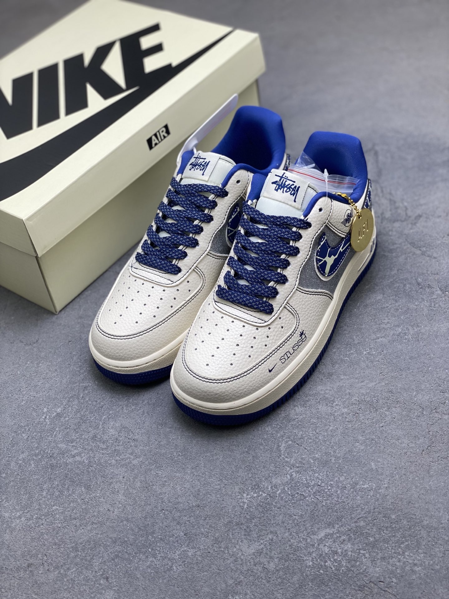 Nike Air Force 1 '07 Low White/Blue Men's Sneakers DD1982-306 Limited Edition 9 i1760199305567 181 0 7