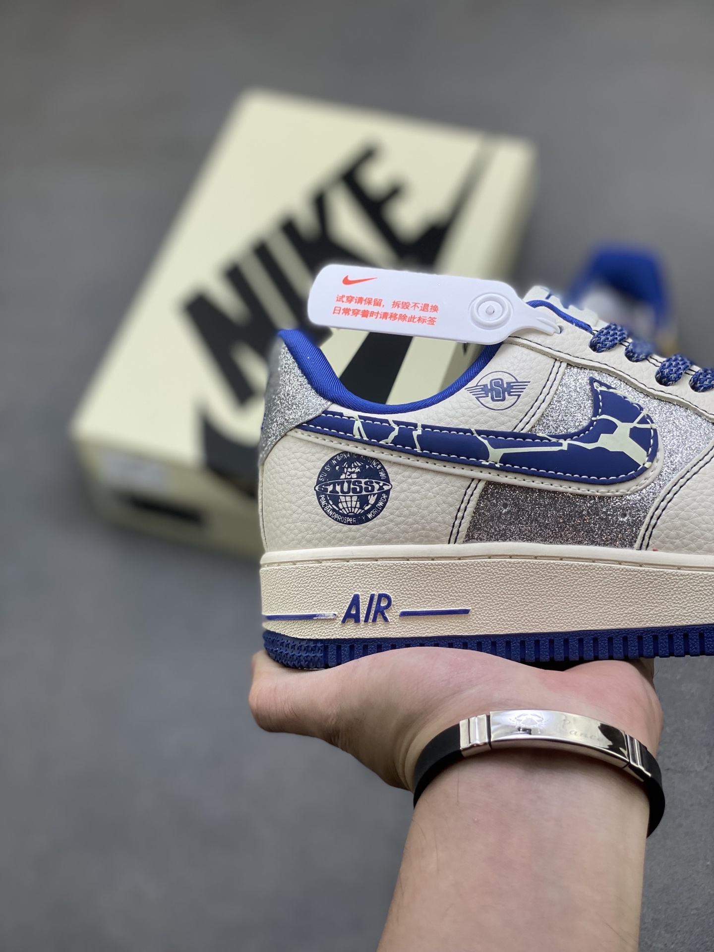 Nike Air Force 1 '07 Low White/Blue Men's Sneakers DD1982-306 Limited Edition 6 i1760199305762 8058 0 4