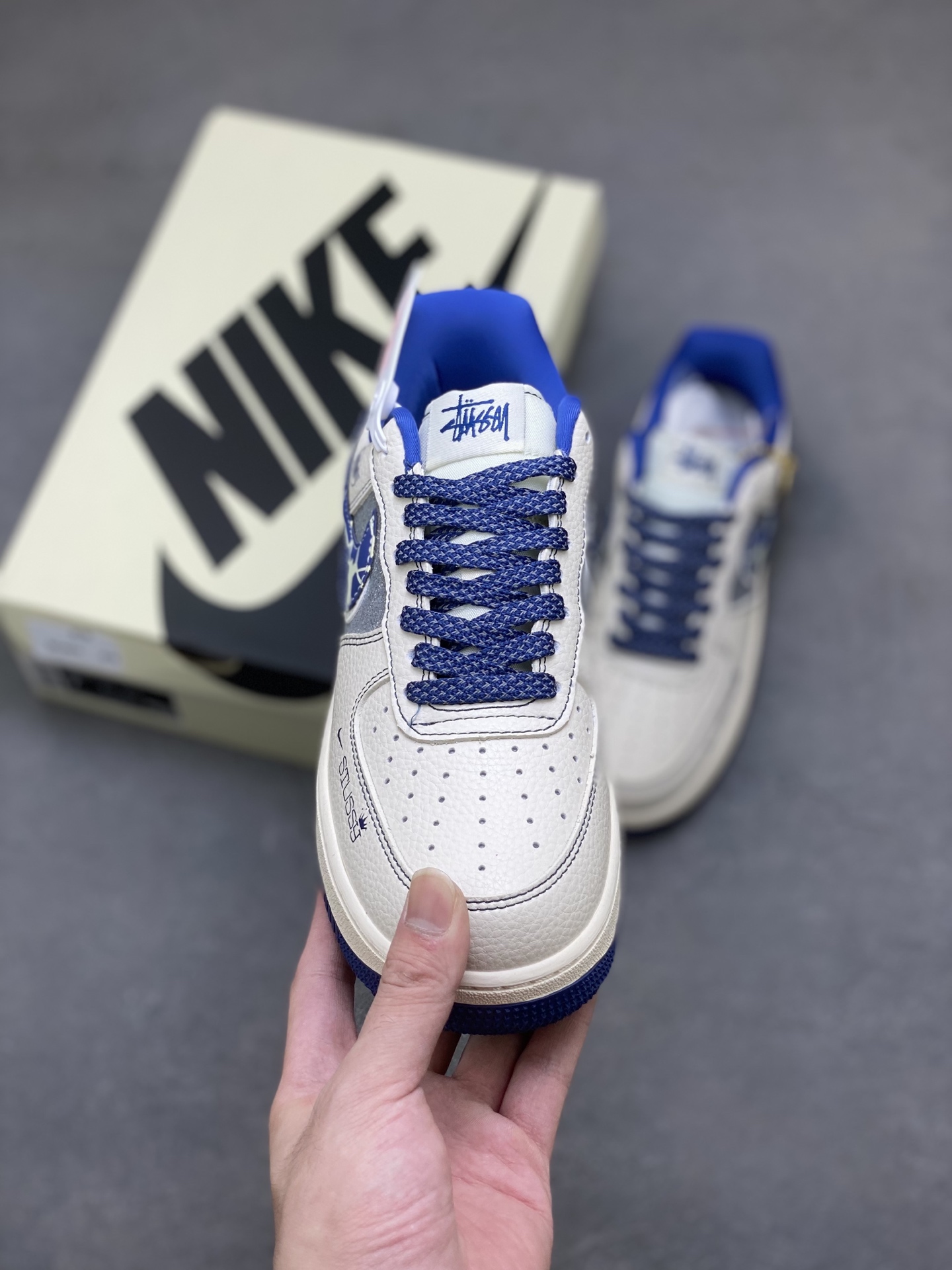 Nike Air Force 1 '07 Low White/Blue Men's Sneakers DD1982-306 Limited Edition 3 i1760199319697 3041 0 1
