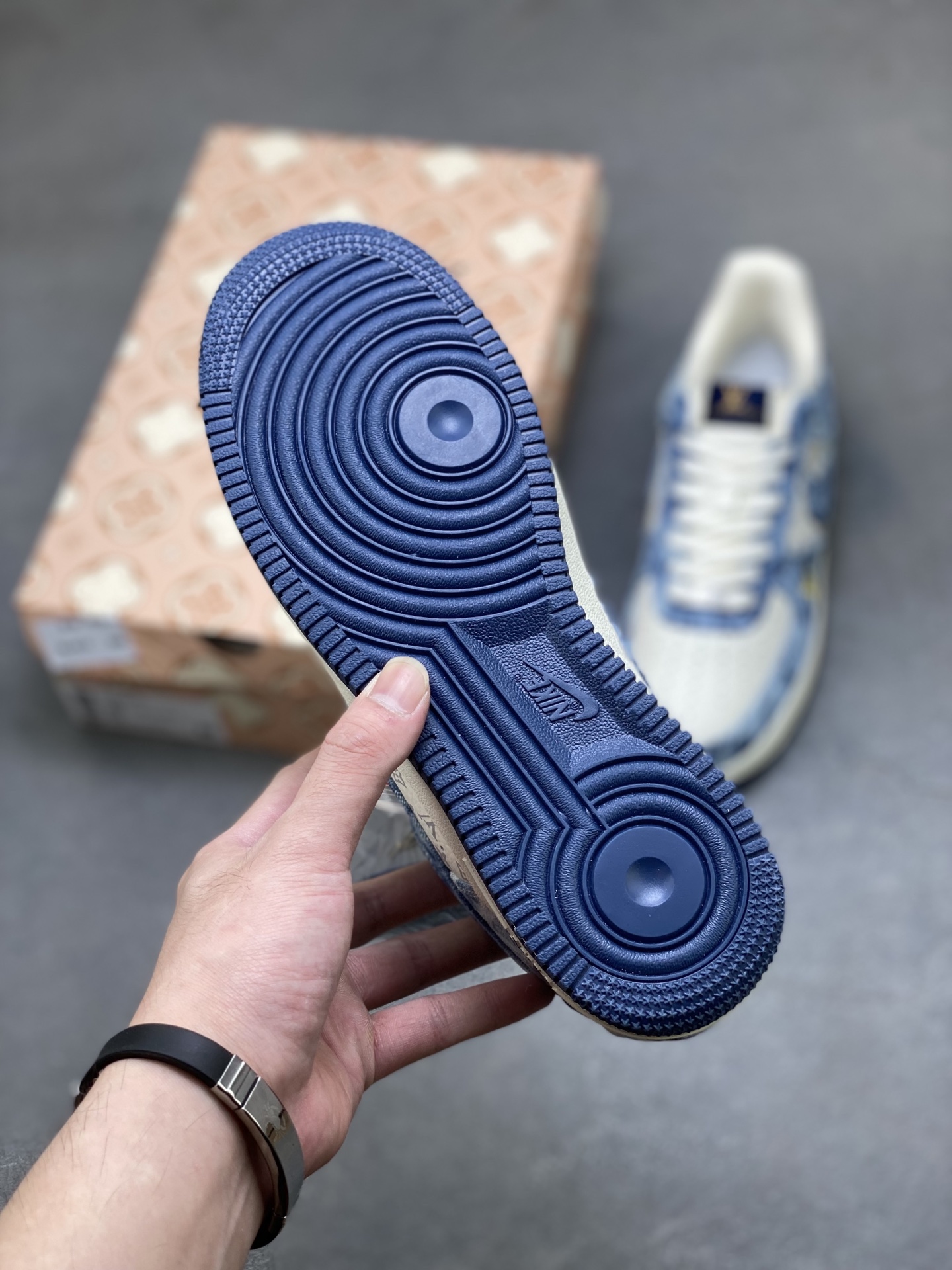 Nike Air Force 1 '07 Low Denim Louis Vuitton Custom Sneakers 7 i1760199431357 5424 0 5