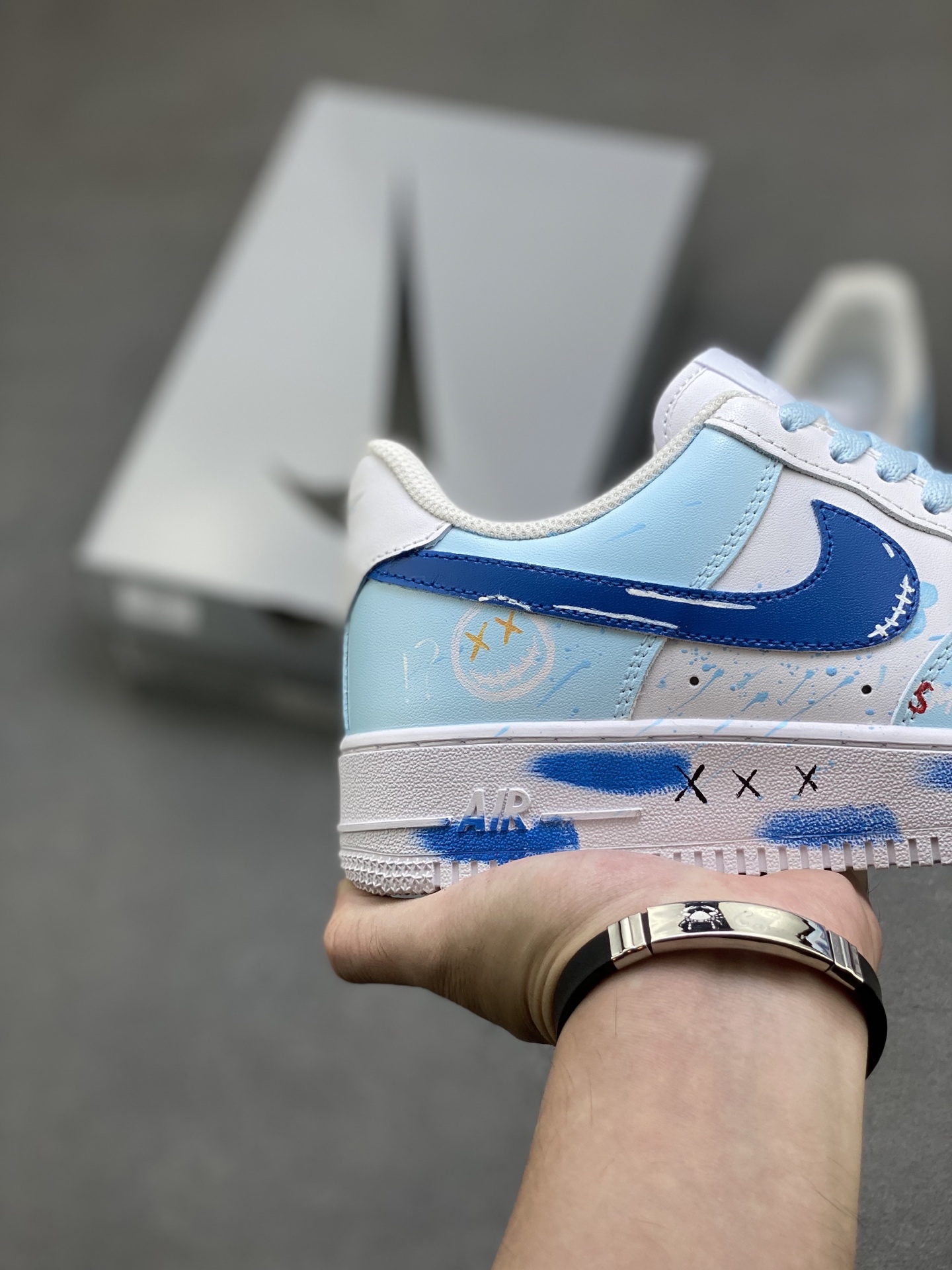 Nike Air Force 1 '07 Low White/Blue Custom Sneakers - Limited Edition 6 i1760284995172 2670 0 4