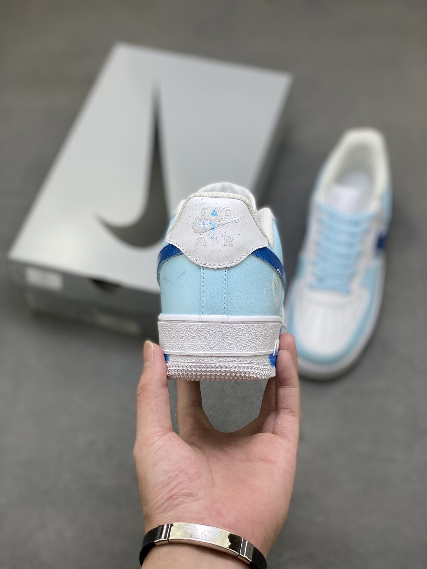 Nike Air Force 1 '07 Low White/Blue Custom Sneakers - Limited Edition 5 i1760284997193 8798 0 3