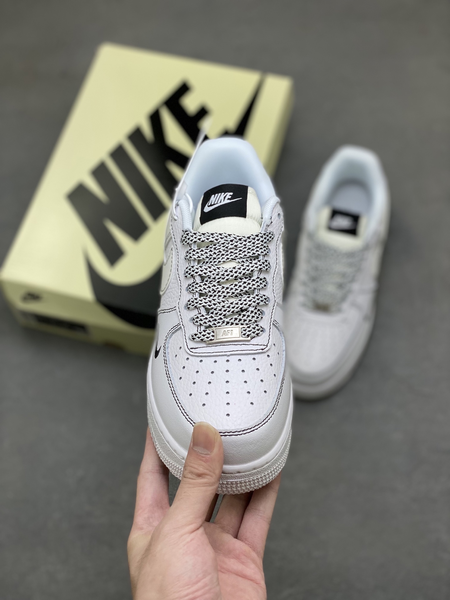 Nike Air Force 1 '07 Low White/Black Stitching Casual Sneakers 3 i1760285034862 112 0 1