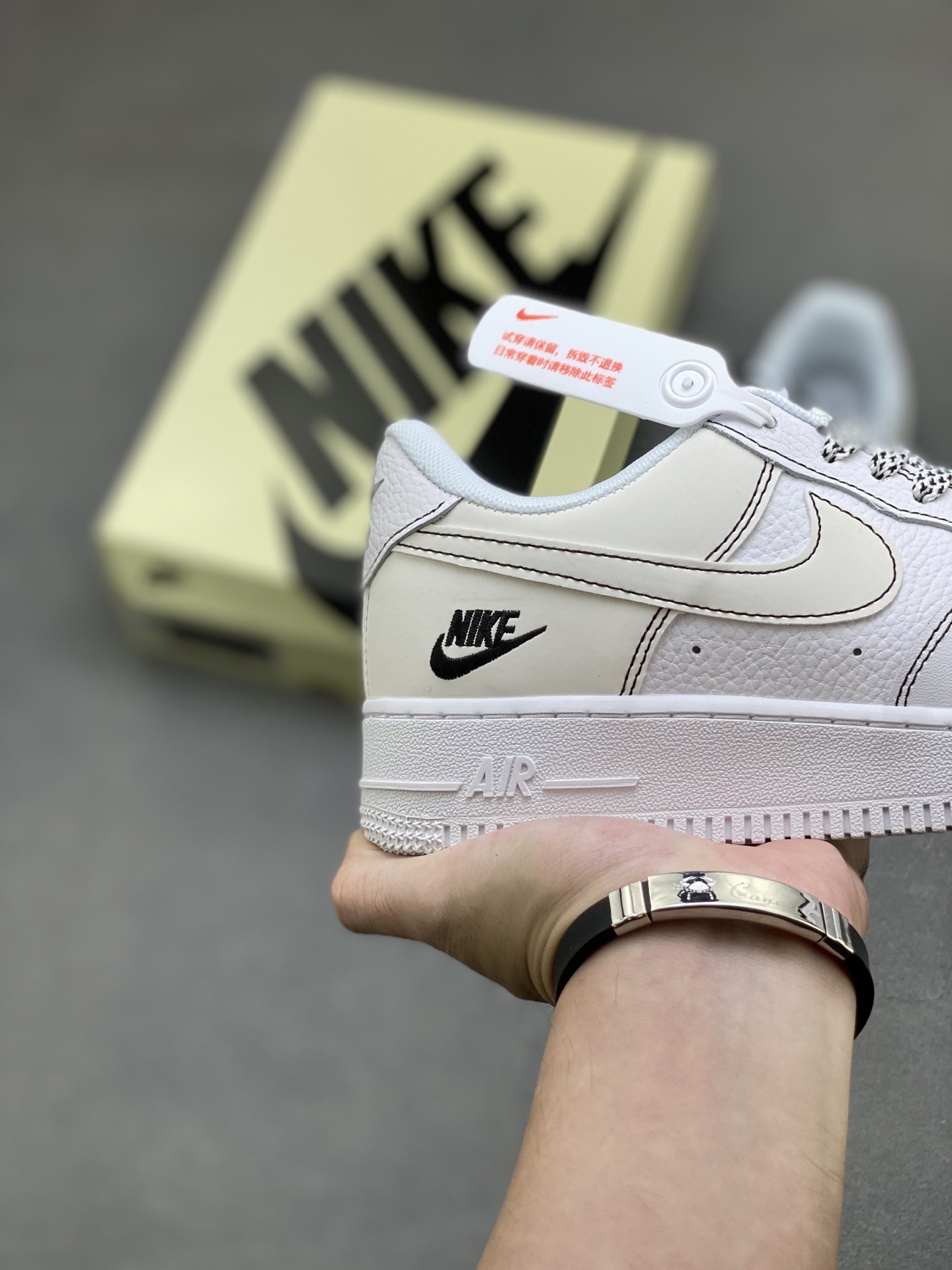 Nike Air Force 1 '07 Low White/Black Stitching Casual Sneakers 6 i1760285036801 8004 0 4