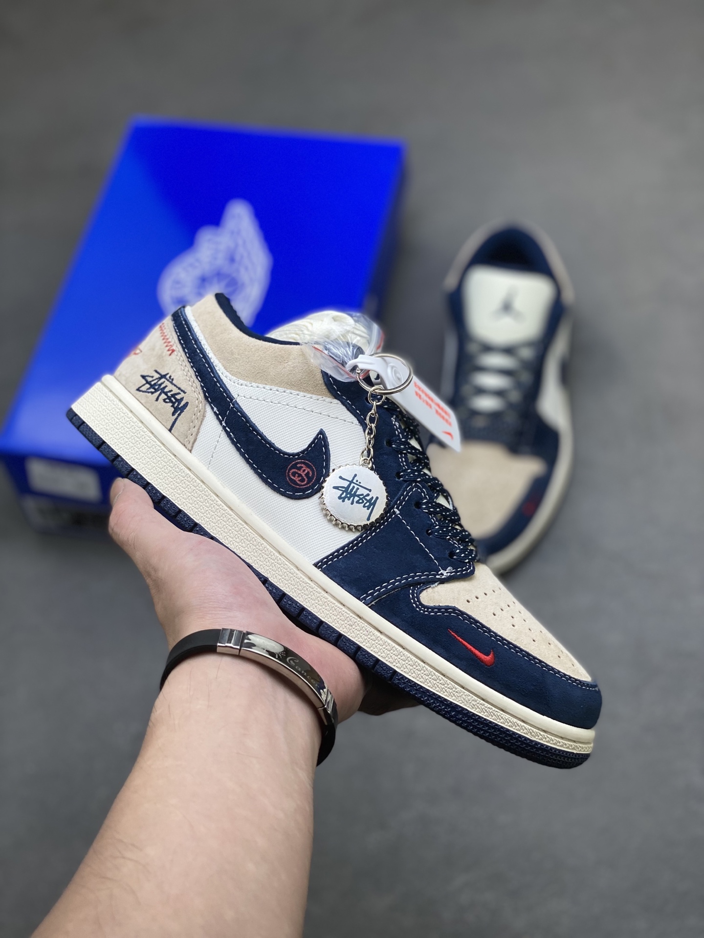 Air Jordan 1 Low x Travis Scott x Stüssy Collab - Limited Edition Sneakers