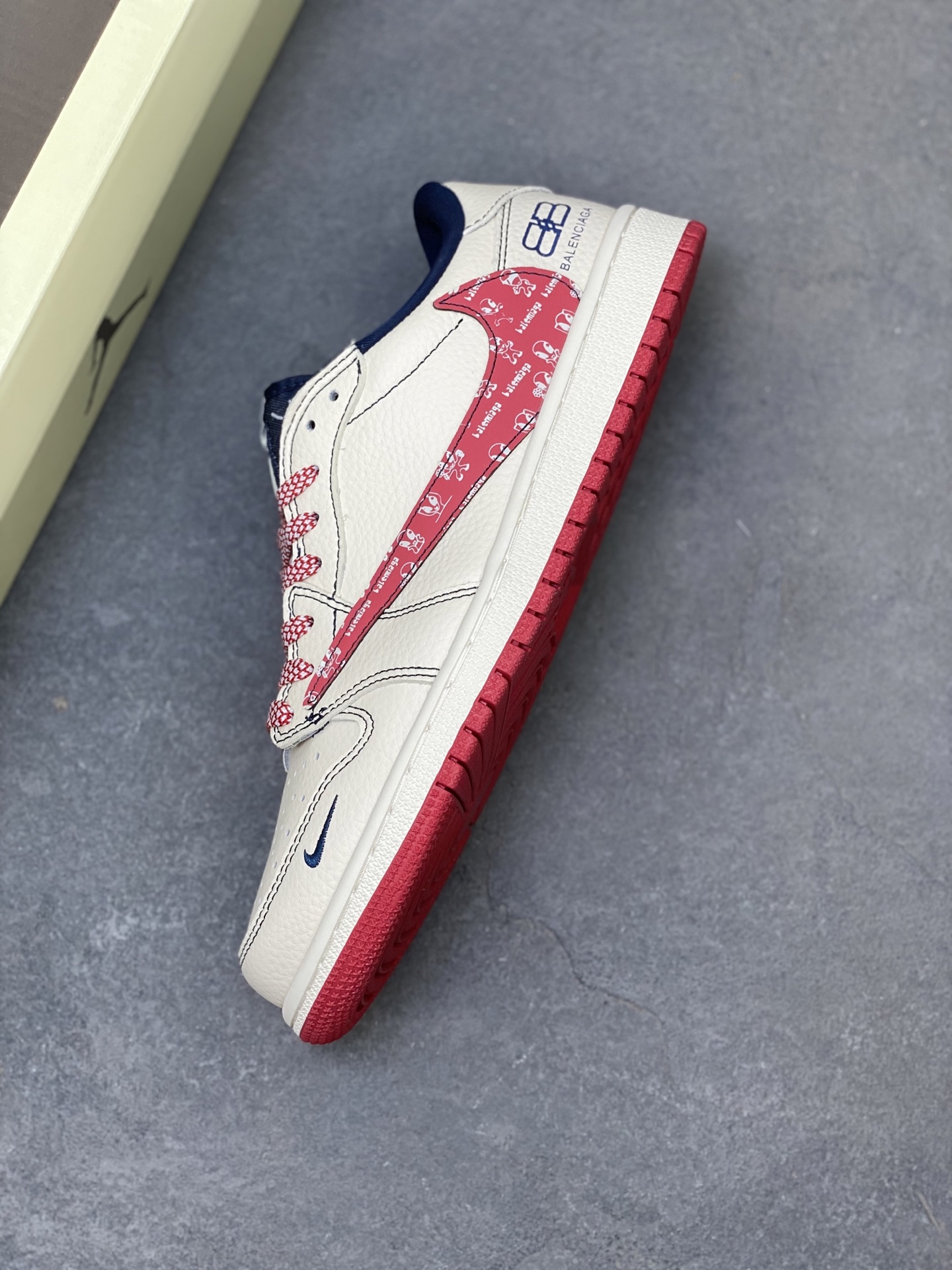Air Jordan 1 Low Travis Scott Fragment Balenciaga Custom Sneakers 8 i1760286107551 9368 0 6