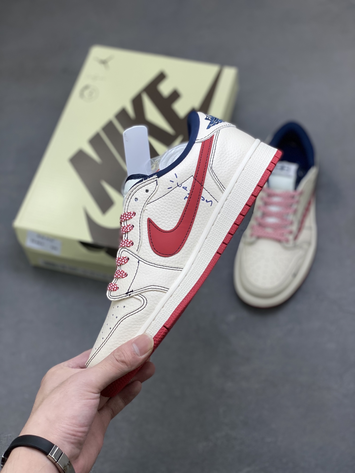 Air Jordan 1 Low Travis Scott Fragment Balenciaga Custom Sneakers 4 i1760286107696 3987 0 2