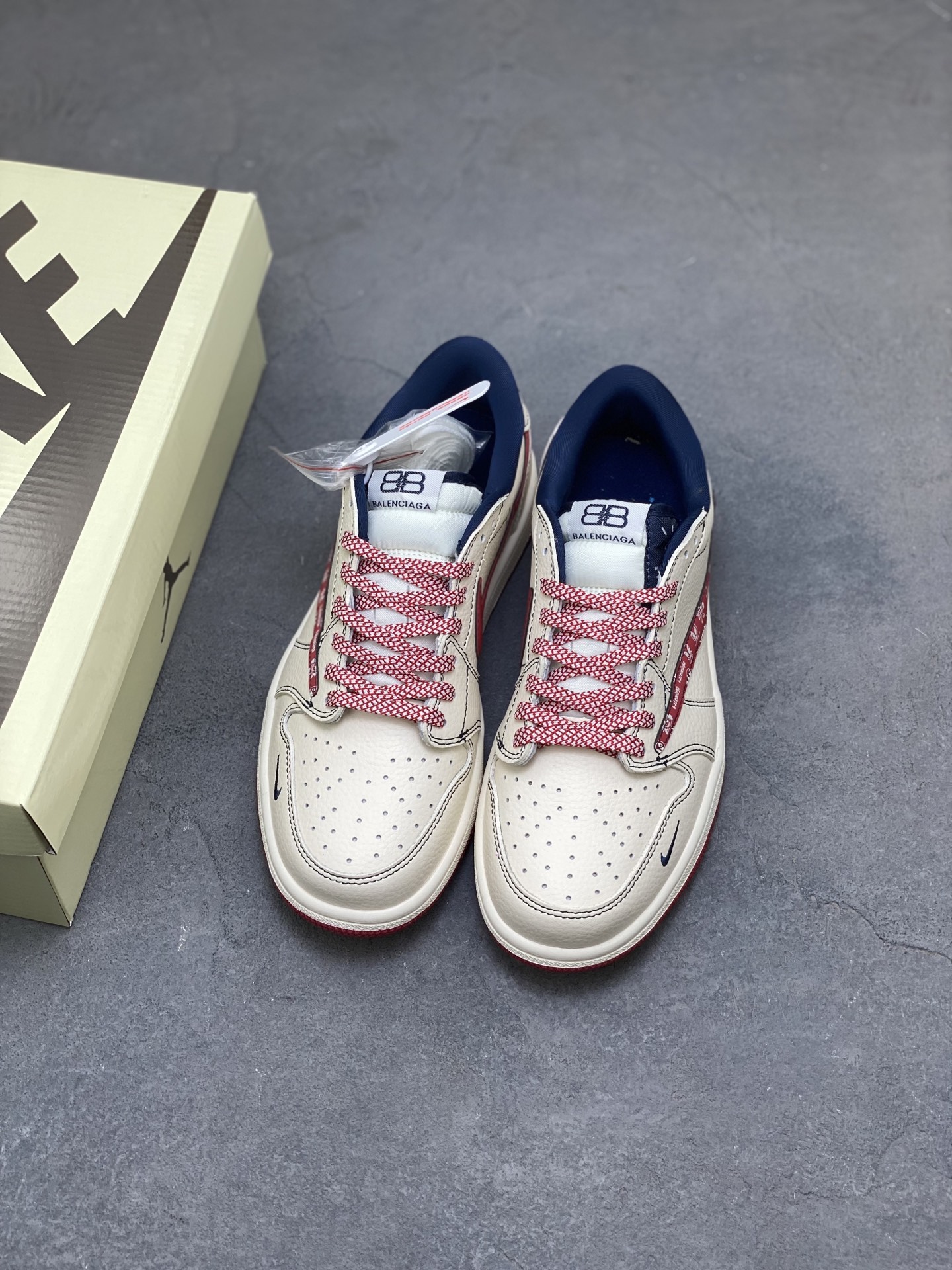Air Jordan 1 Low Travis Scott Fragment Balenciaga Custom Sneakers 9 i1760286107709 5410 0 7