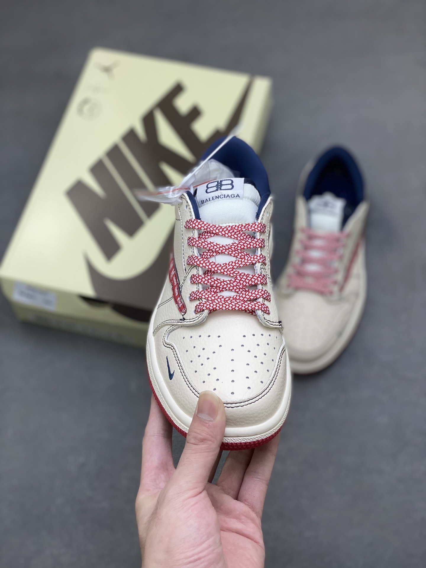 Air Jordan 1 Low Travis Scott Fragment Balenciaga Custom Sneakers 3 i1760286109978 3027 0 1