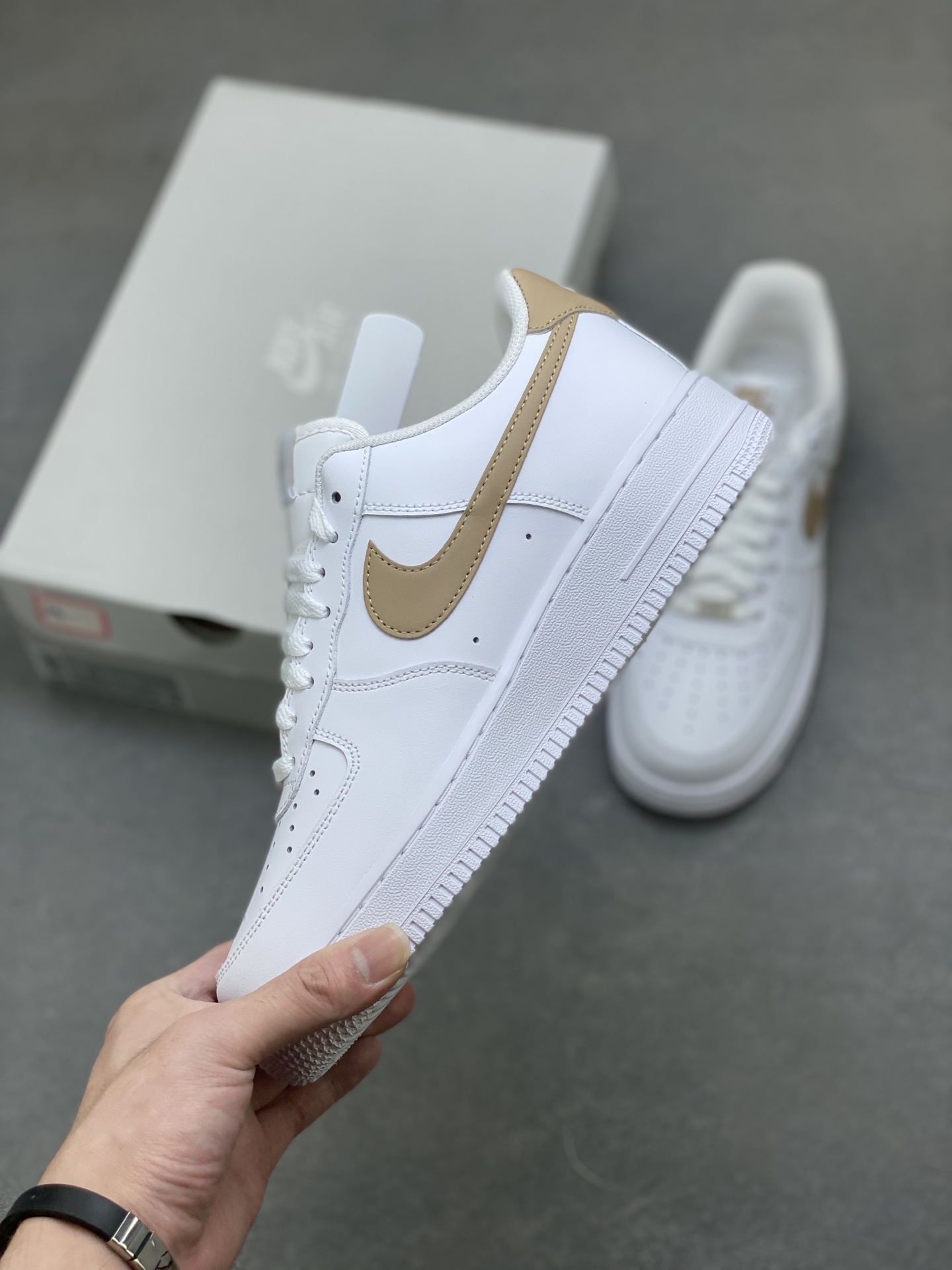 Nike Air Force 1 '07 Low White/Tan Casual Shoes FJ4146-120 - Limited Edition 4 i1760371507716 4925 0 2