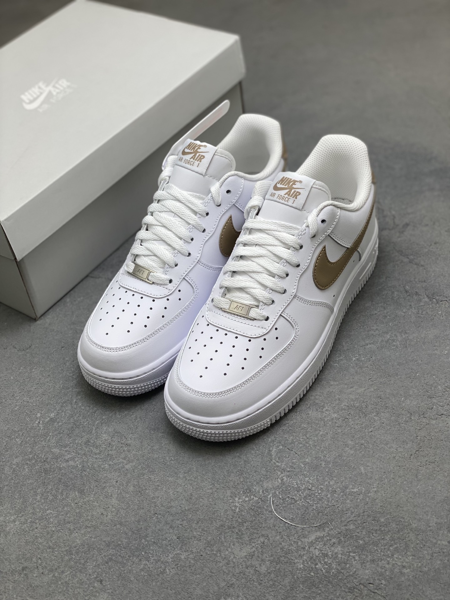 Nike Air Force 1 '07 Low White/Tan Casual Shoes FJ4146-120 - Limited Edition 9 i1760371510826 4507 0 7