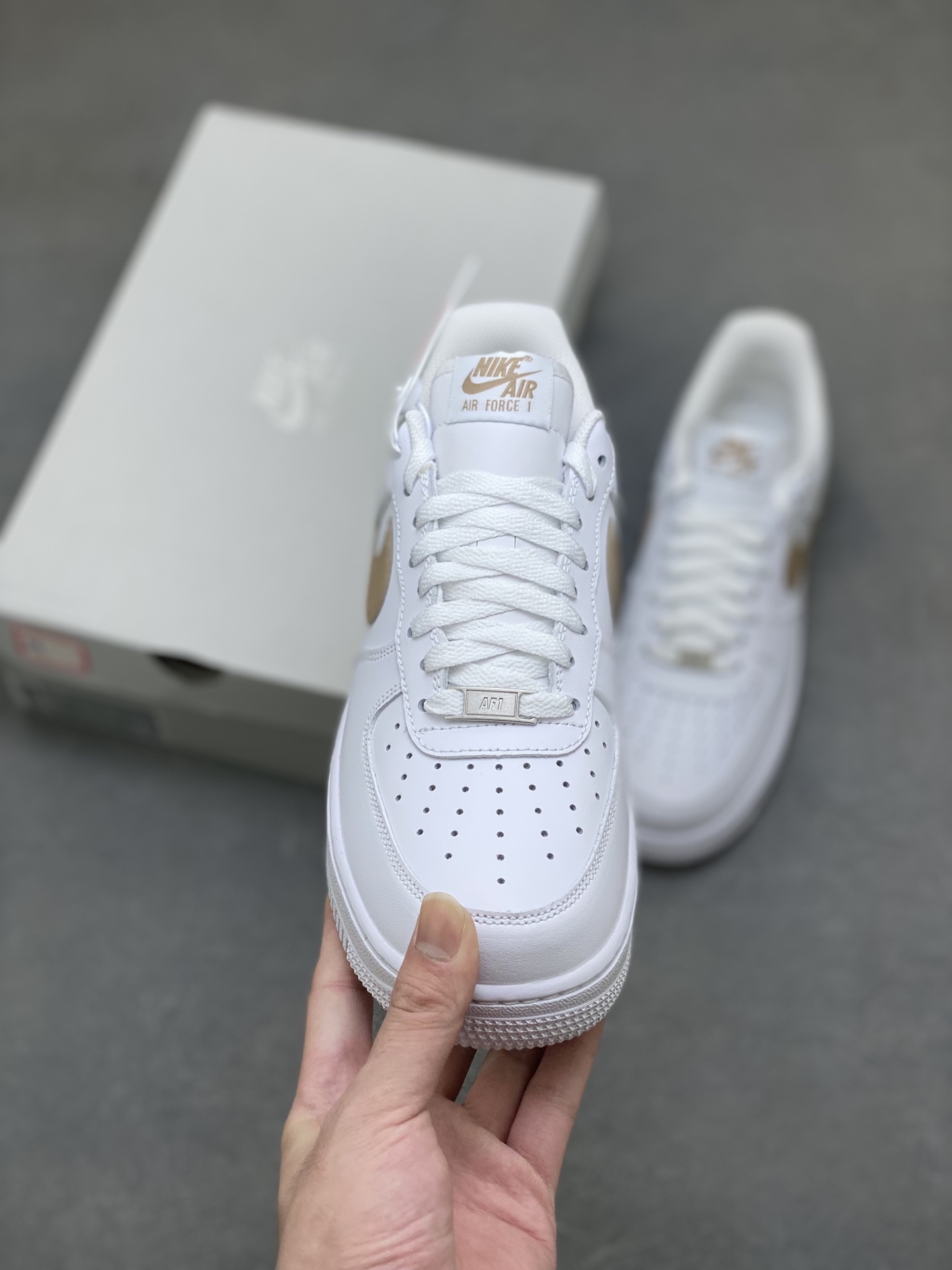 Nike Air Force 1 '07 Low White/Tan Casual Shoes FJ4146-120 - Limited Edition 3 i1760371512517 8509 0 1