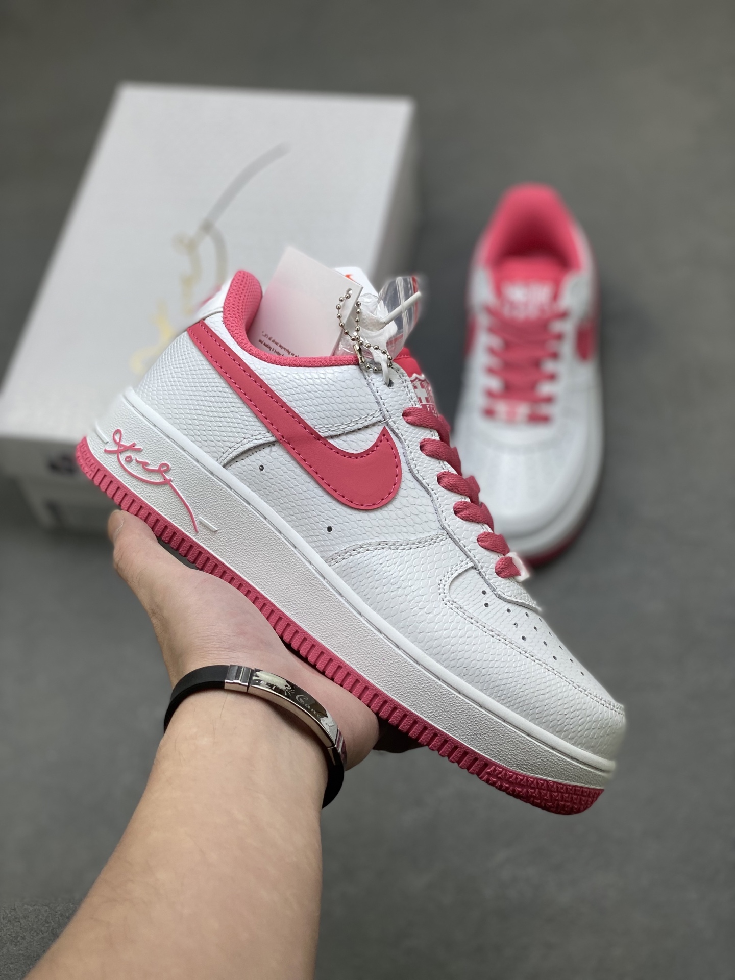 Nike Air Force 1 '07 Low White/Pink Women's Shoes HV9409-100