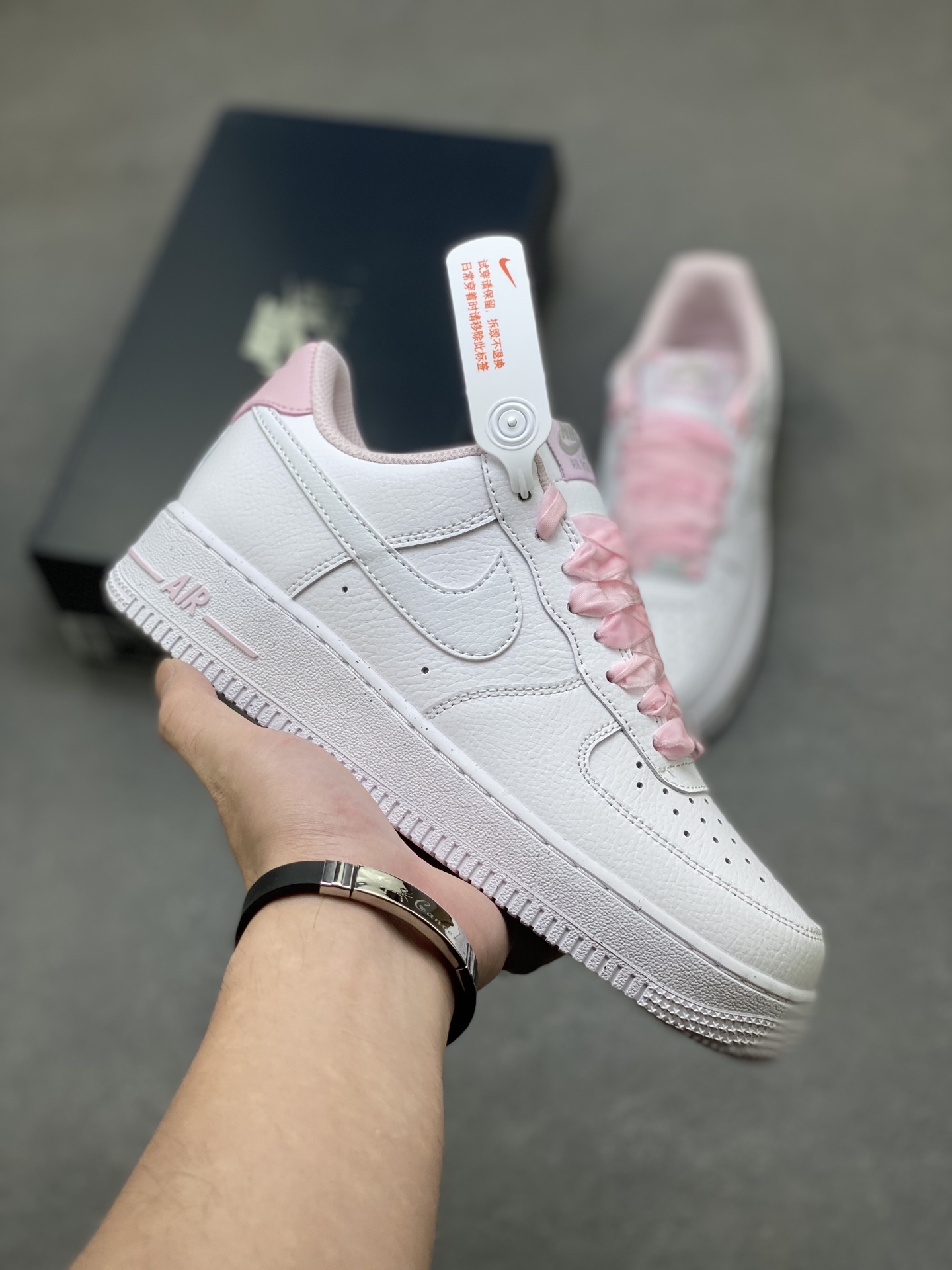 Nike Air Force 1 '07 Low White/Pink Women's Sneaker, HV4403-601