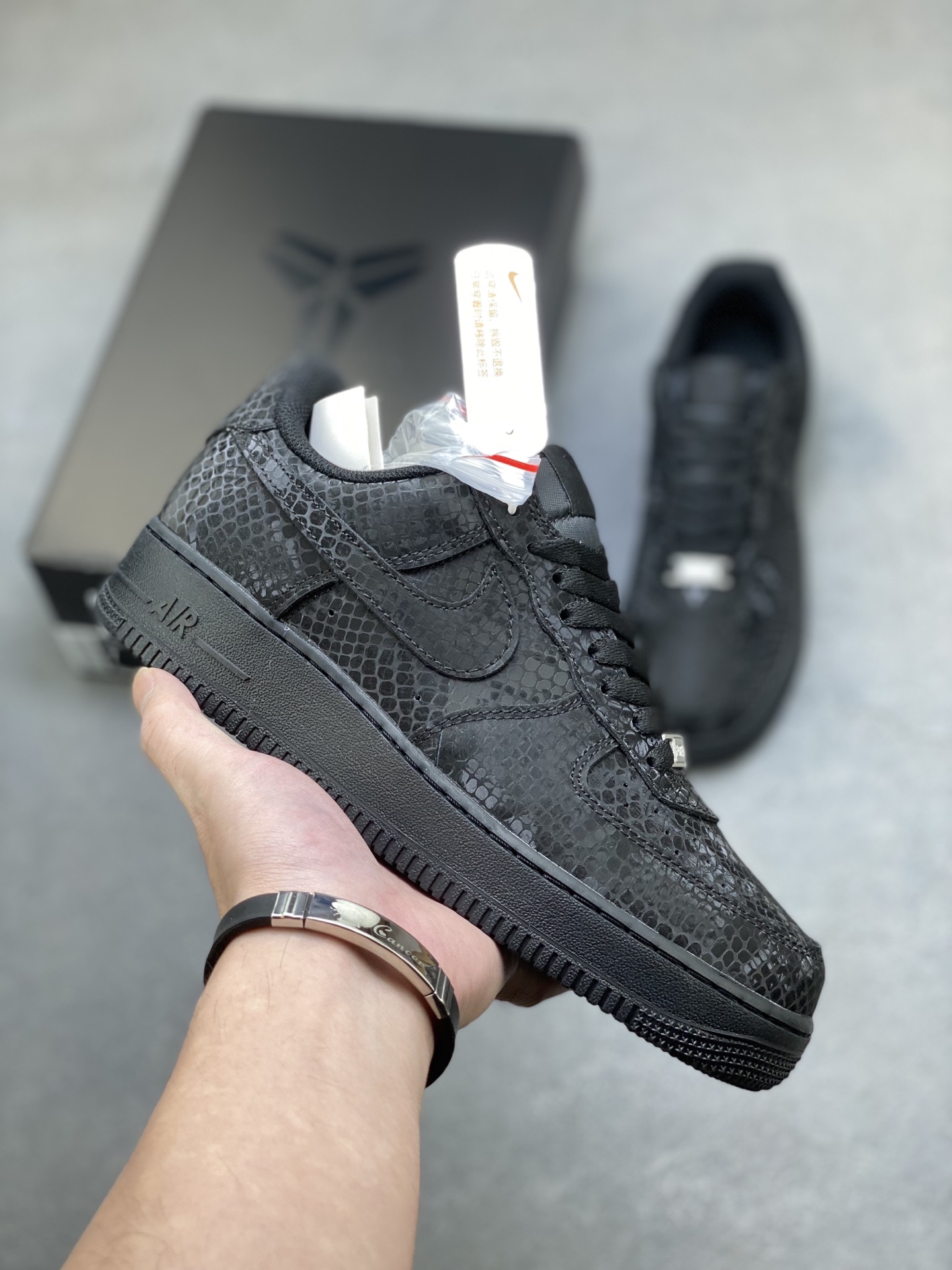 Nike Air Force 1 Low Black SnakeSkin Edition - Iconic Style & Comfort