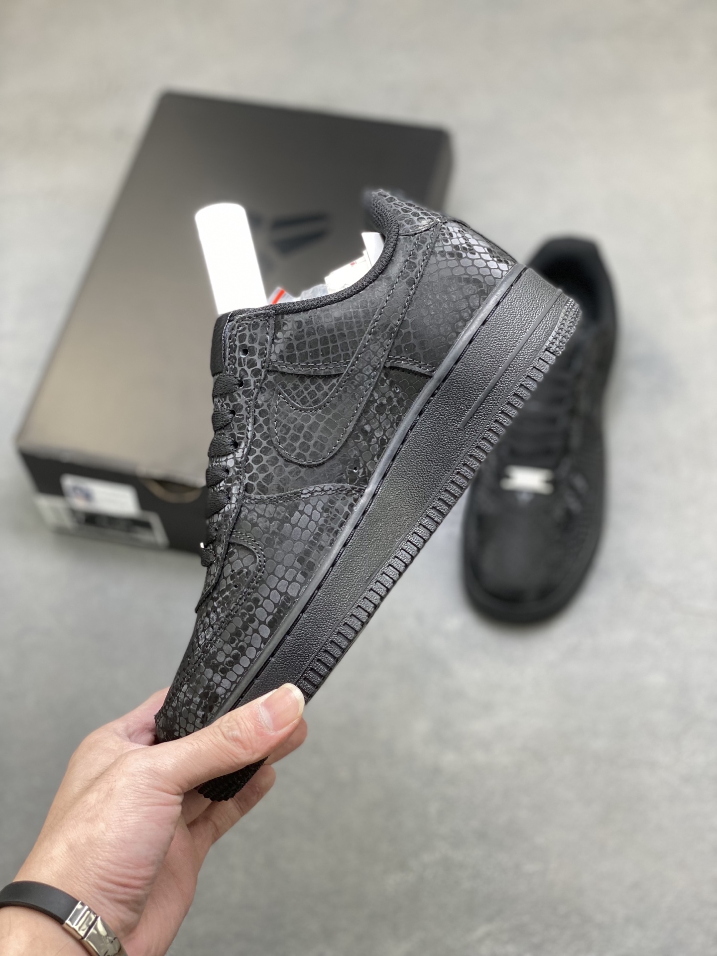 Nike Air Force 1 Low Black SnakeSkin Edition - Iconic Style & Comfort 3 i1760645000515 5626 0 1
