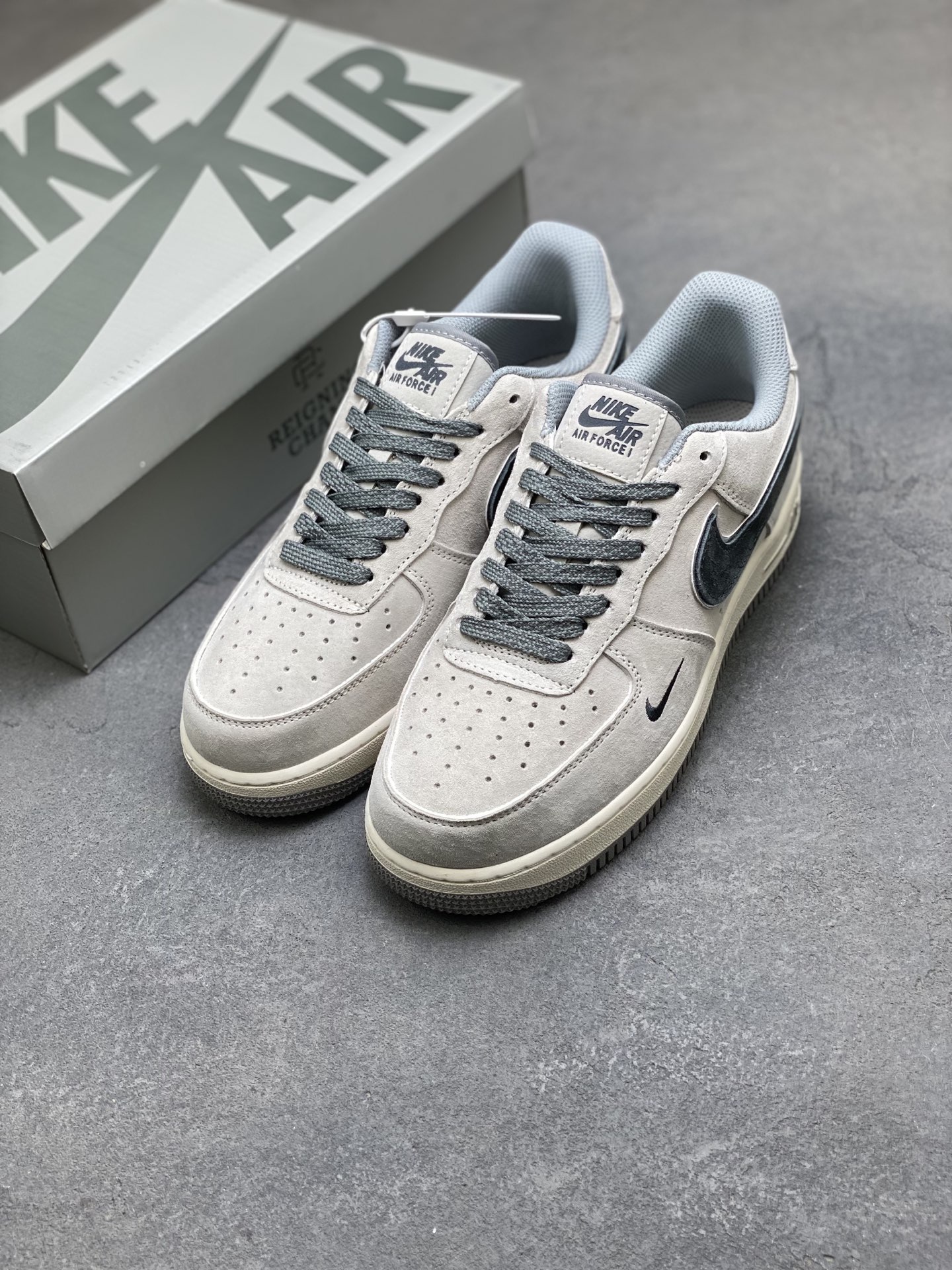 Nike Air Force 1 '07 Low Grey Suede Casual Shoes - Limited Edition 9 i1760645248644 3668 0 7