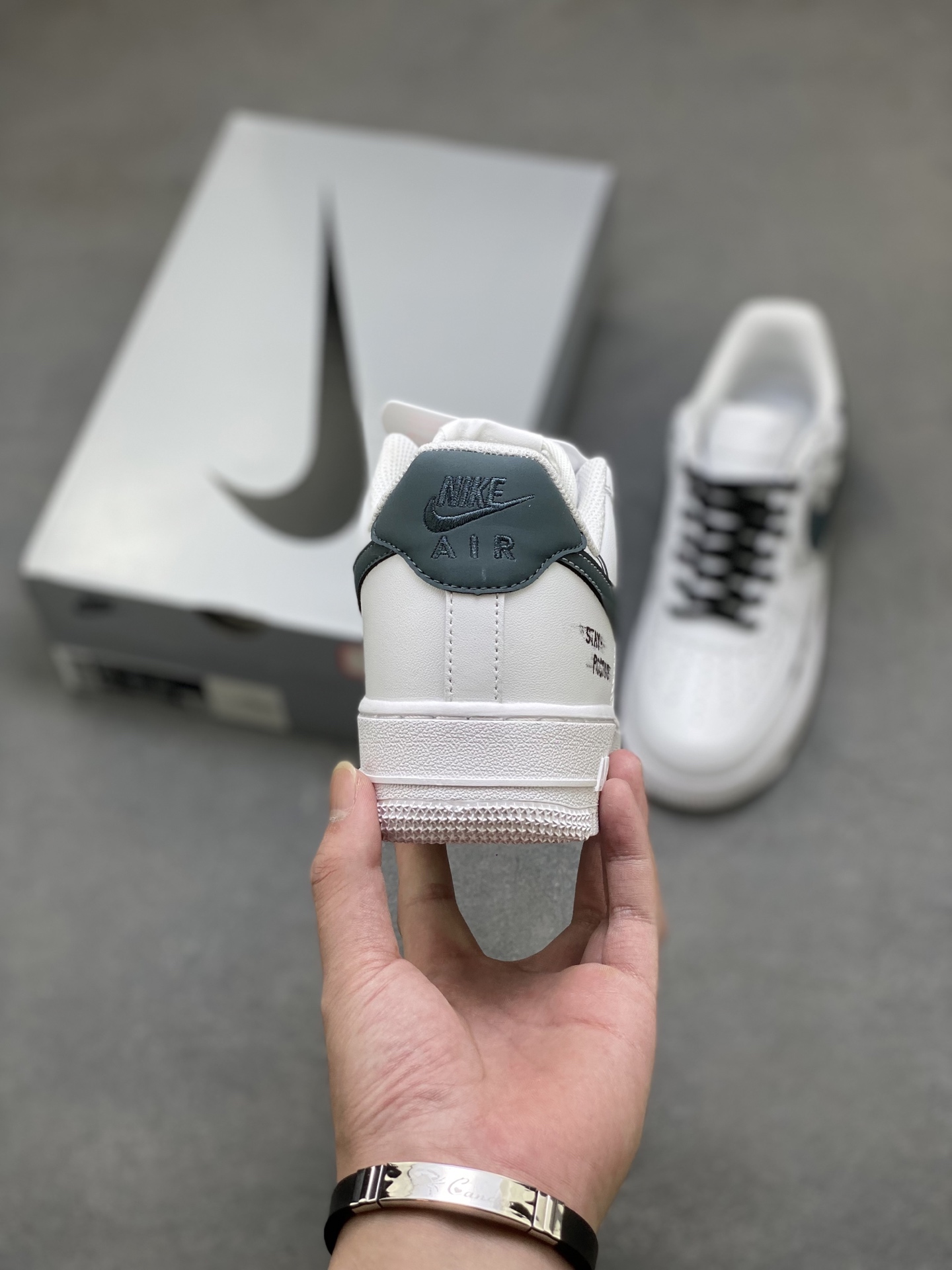 Nike Air Force 1 '07 Low White/Grey Custom Sneakers - Limited Edition 5 i1760803345295 3458 0 3