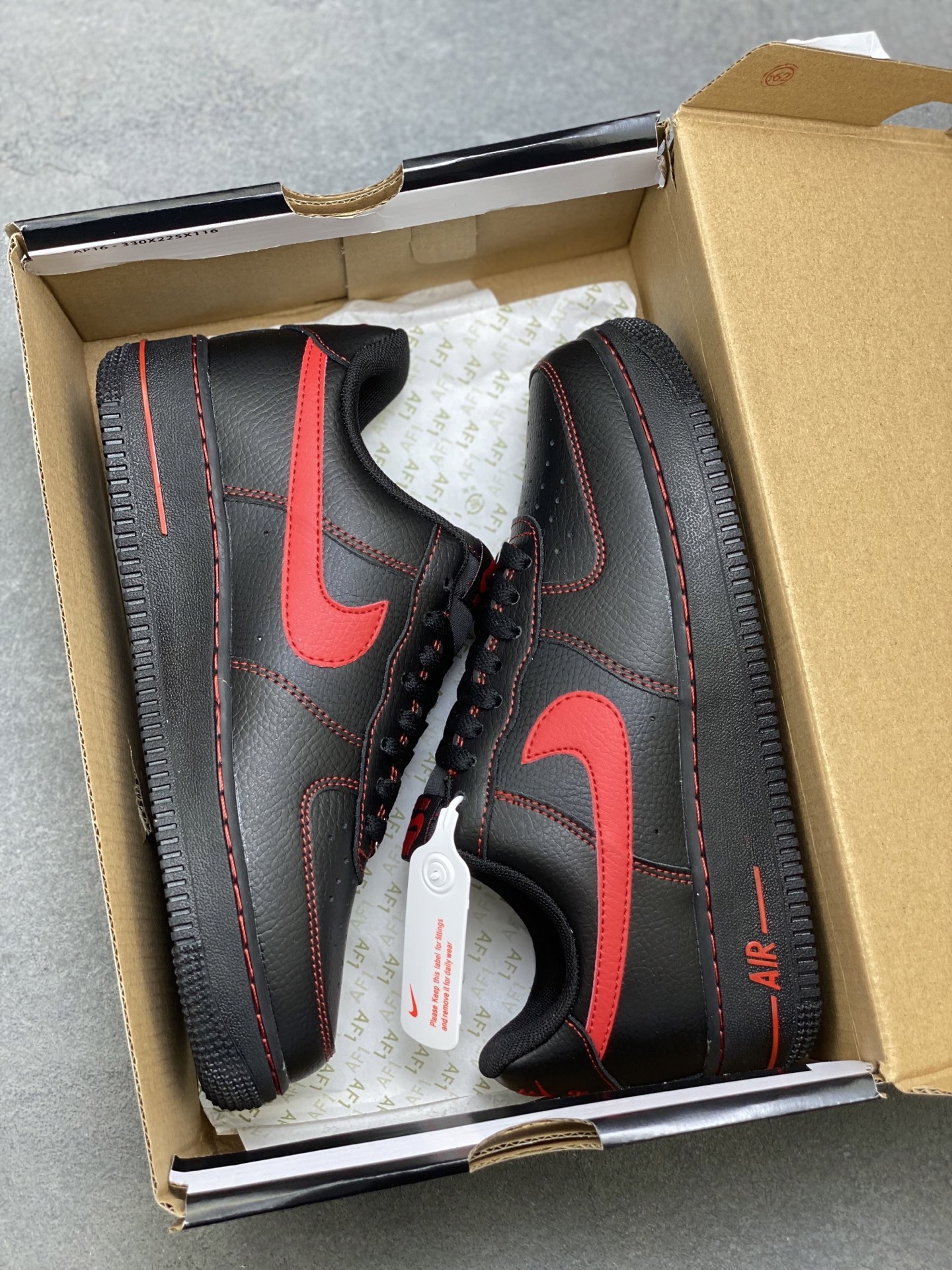 Nike Air Force 1 Low Black Red Stitching - Iconic Style and Comfort 10 i1760803537016 9976 0 8